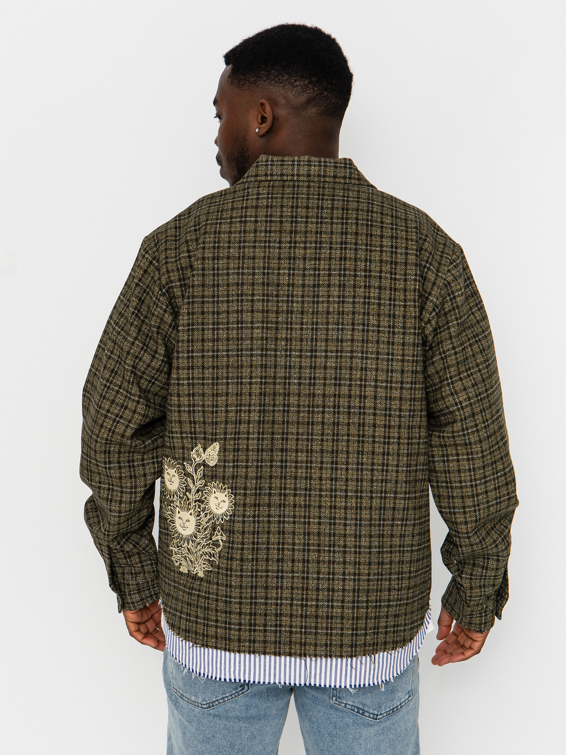 Яке RipNDip Where The Flowers Bloom Flannel (olive)