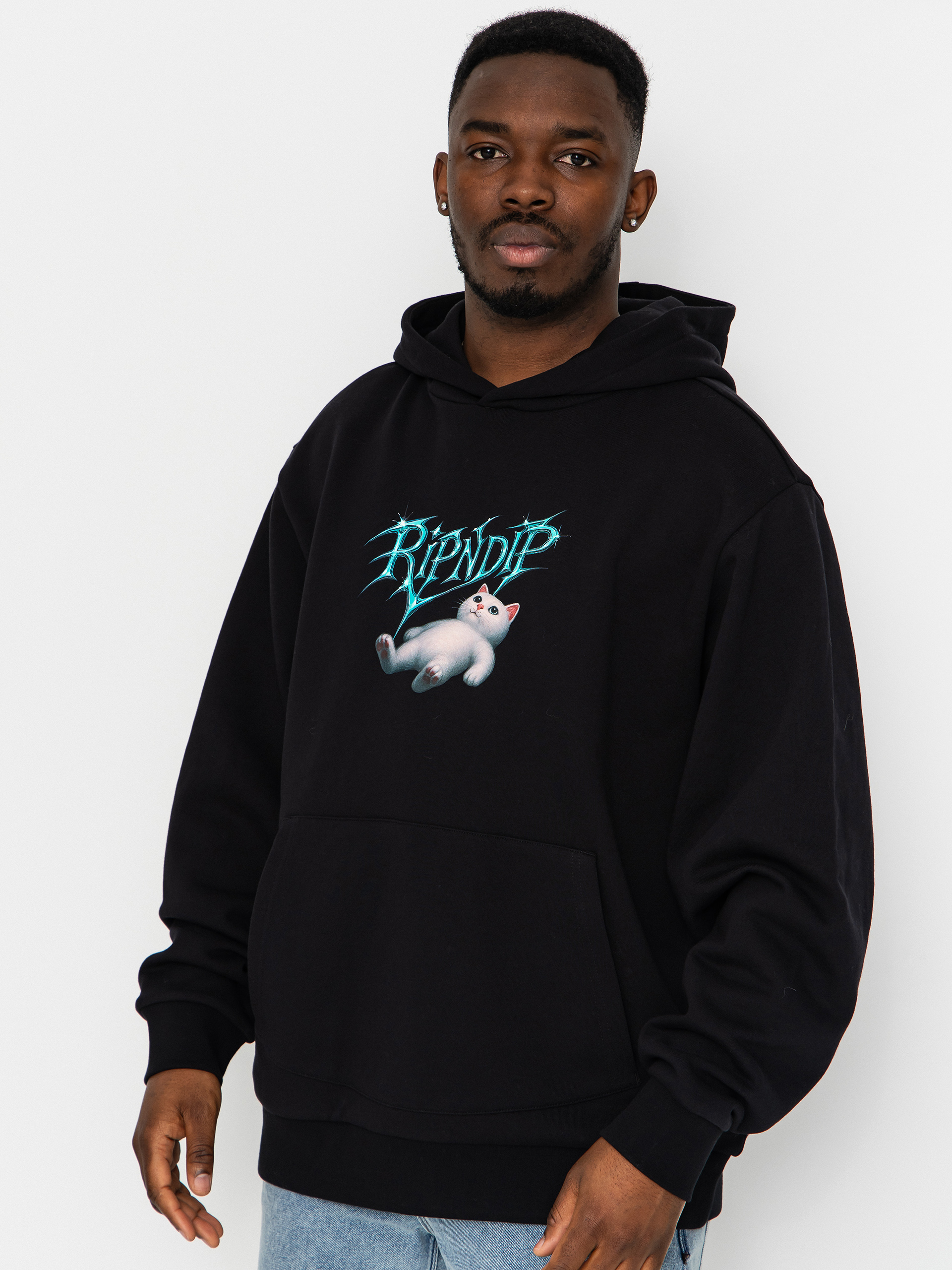 Суитшърт с качулка RipNDip Space Vision HD (black)