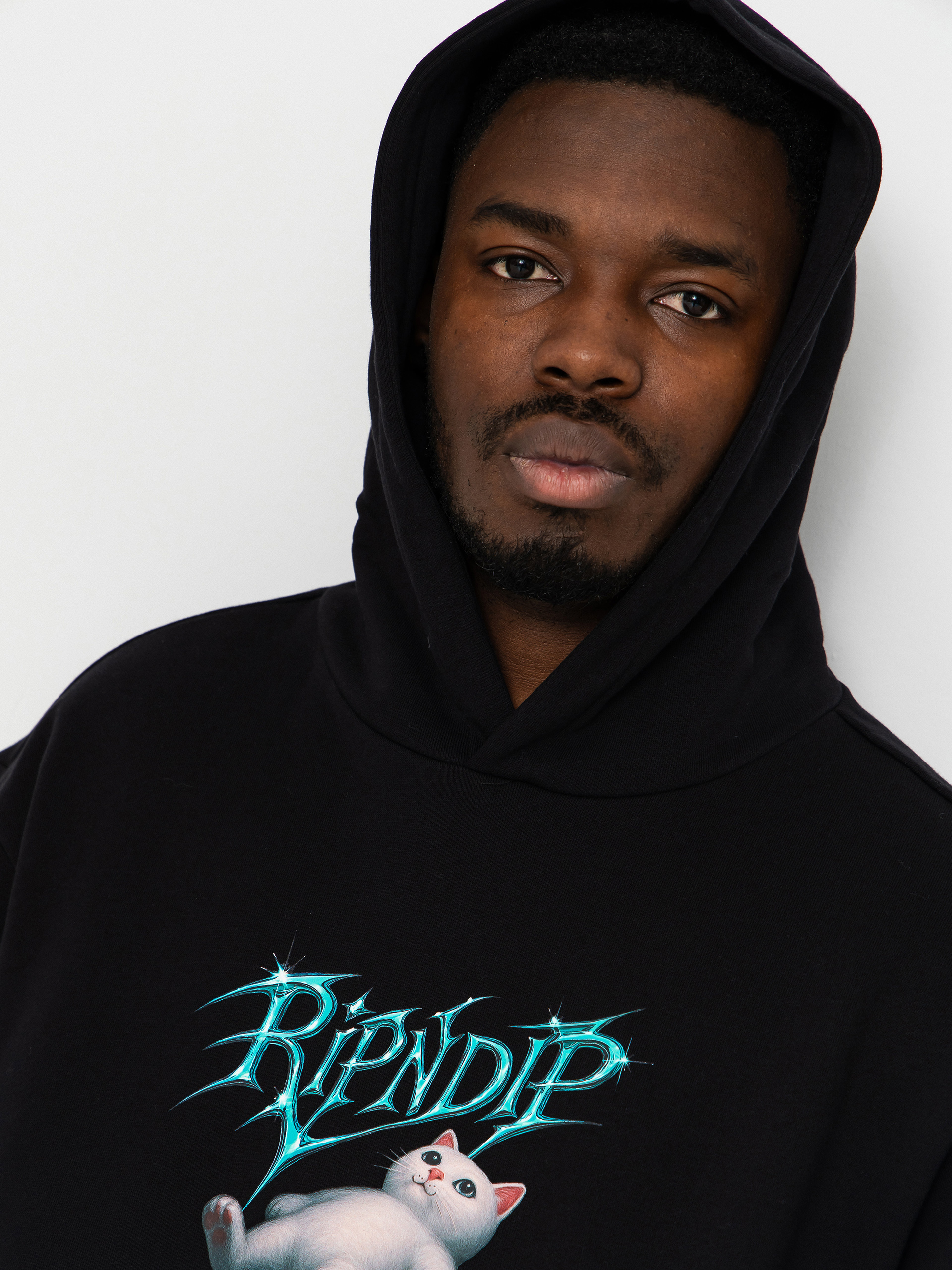 Суитшърт с качулка RipNDip Space Vision HD (black)
