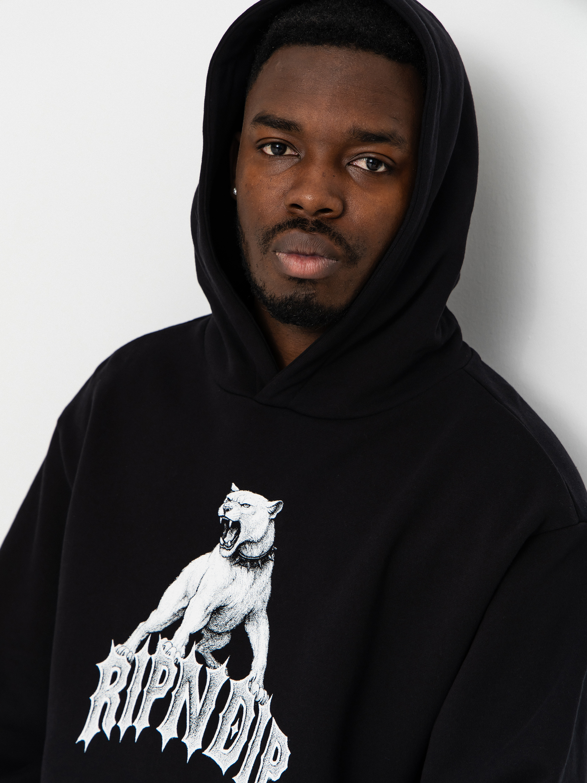 Суитшърт с качулка RipNDip Wasteland HD (black wash)