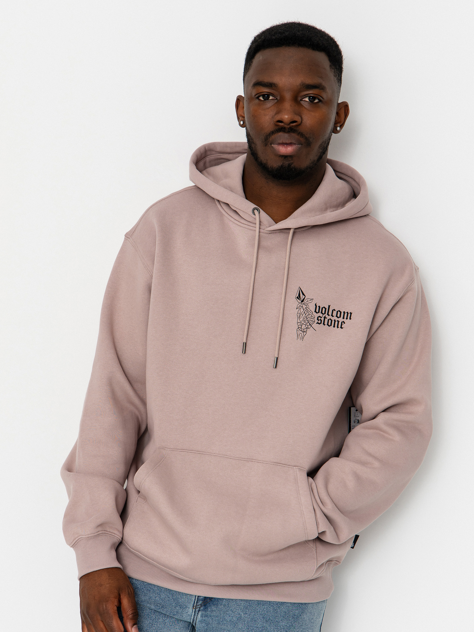 Суитшърт с качулка Volcom Watanite HD (bark brown)