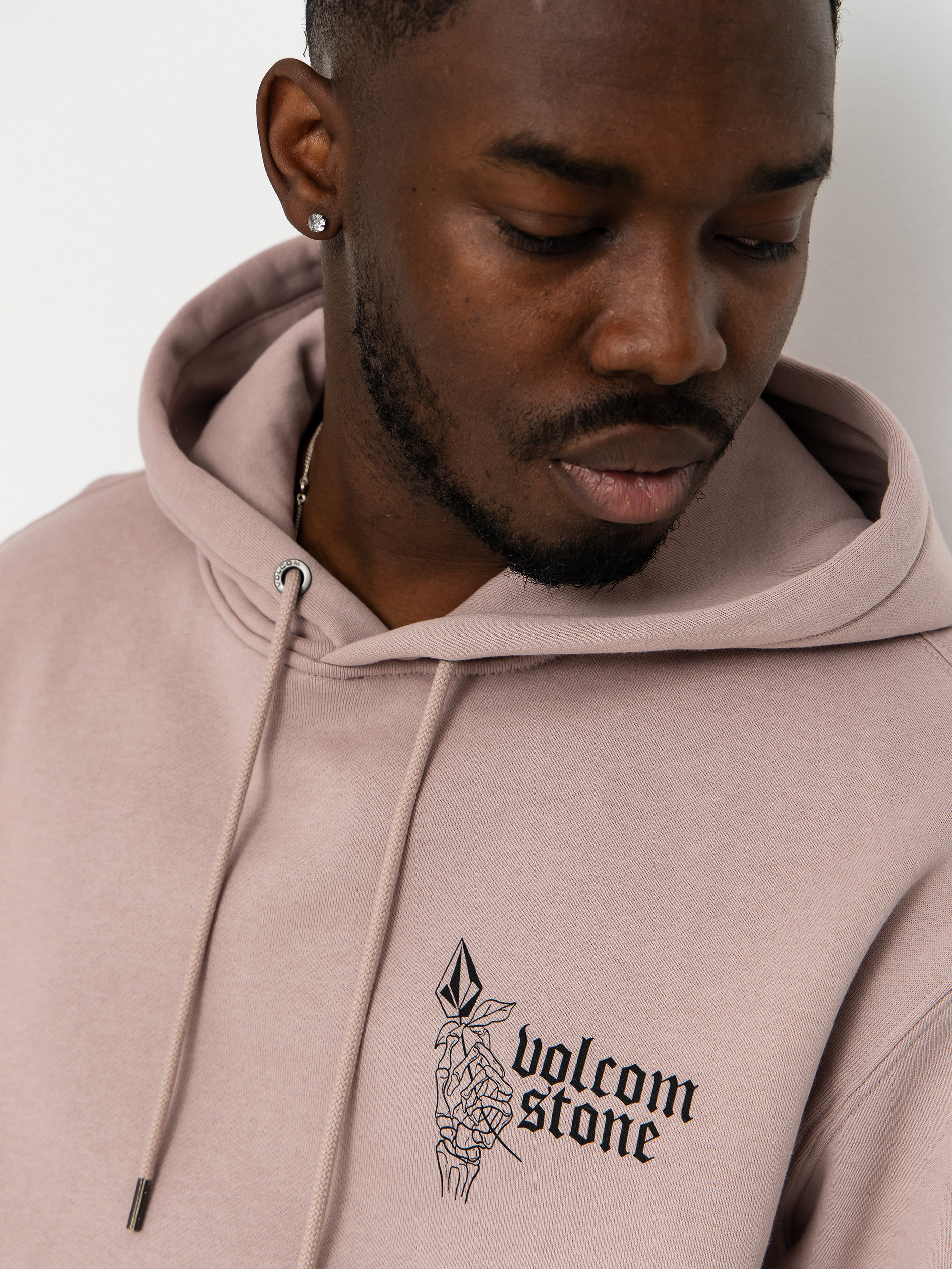 Суитшърт с качулка Volcom Watanite HD (bark brown)