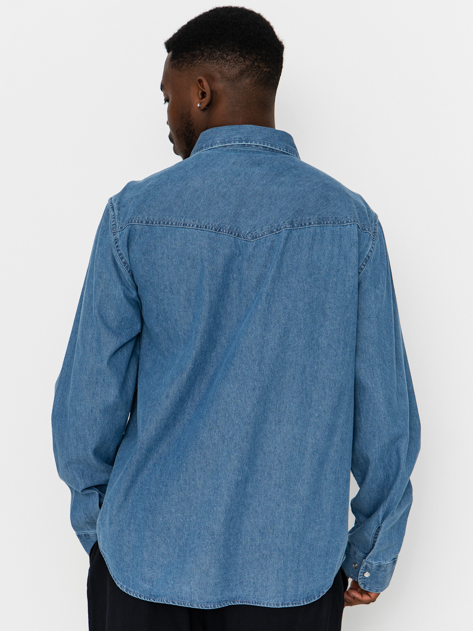 Риза Brixton Waylon Lw Overshirt (med wash chambrey)