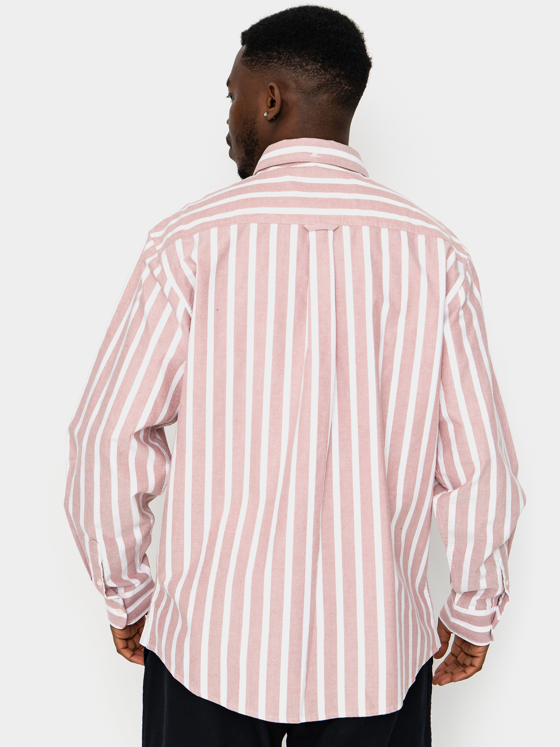 Риза Carhartt WIP Deven (deven stripe/oxide red/white)