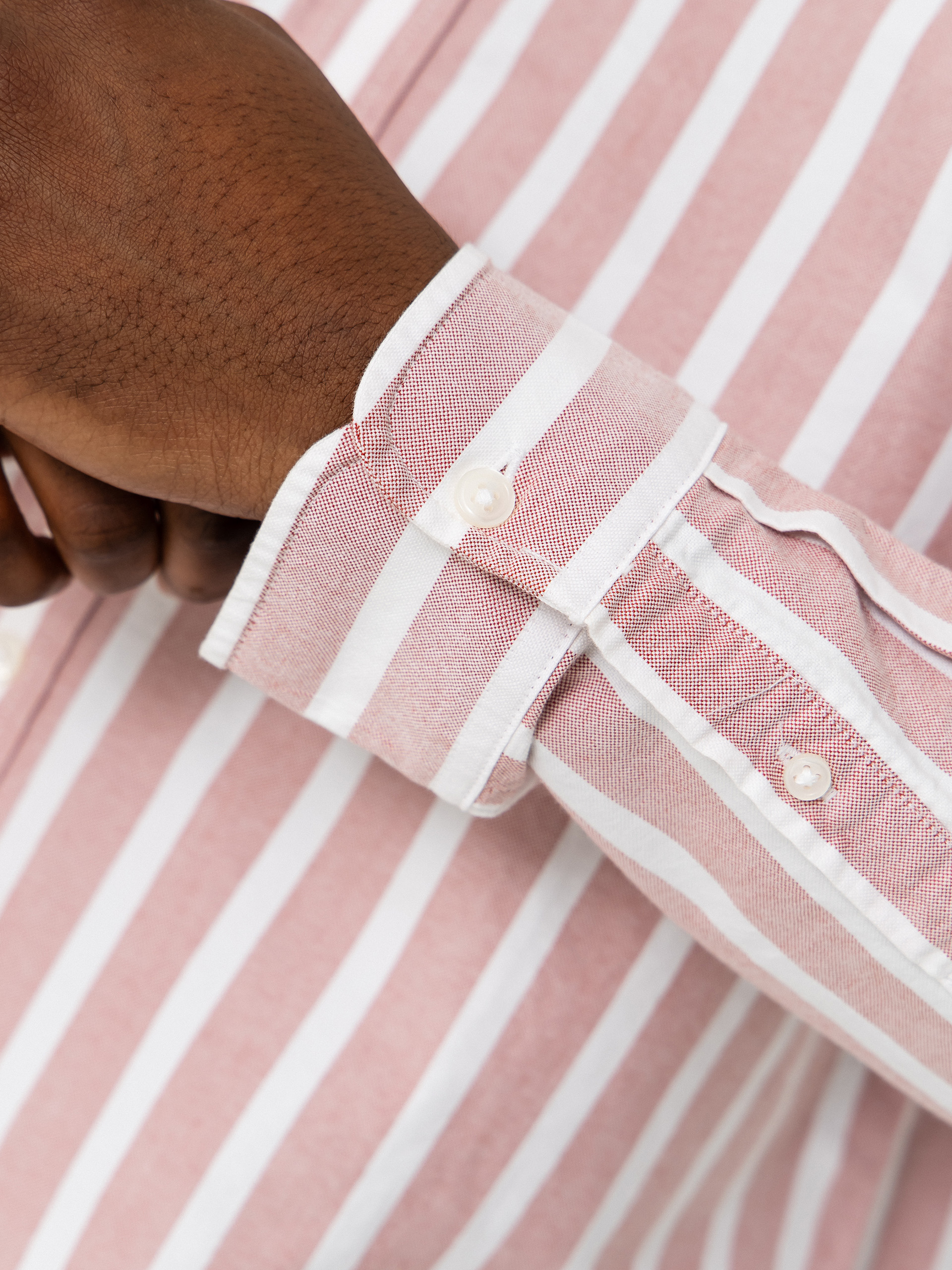Риза Carhartt WIP Deven (deven stripe/oxide red/white)