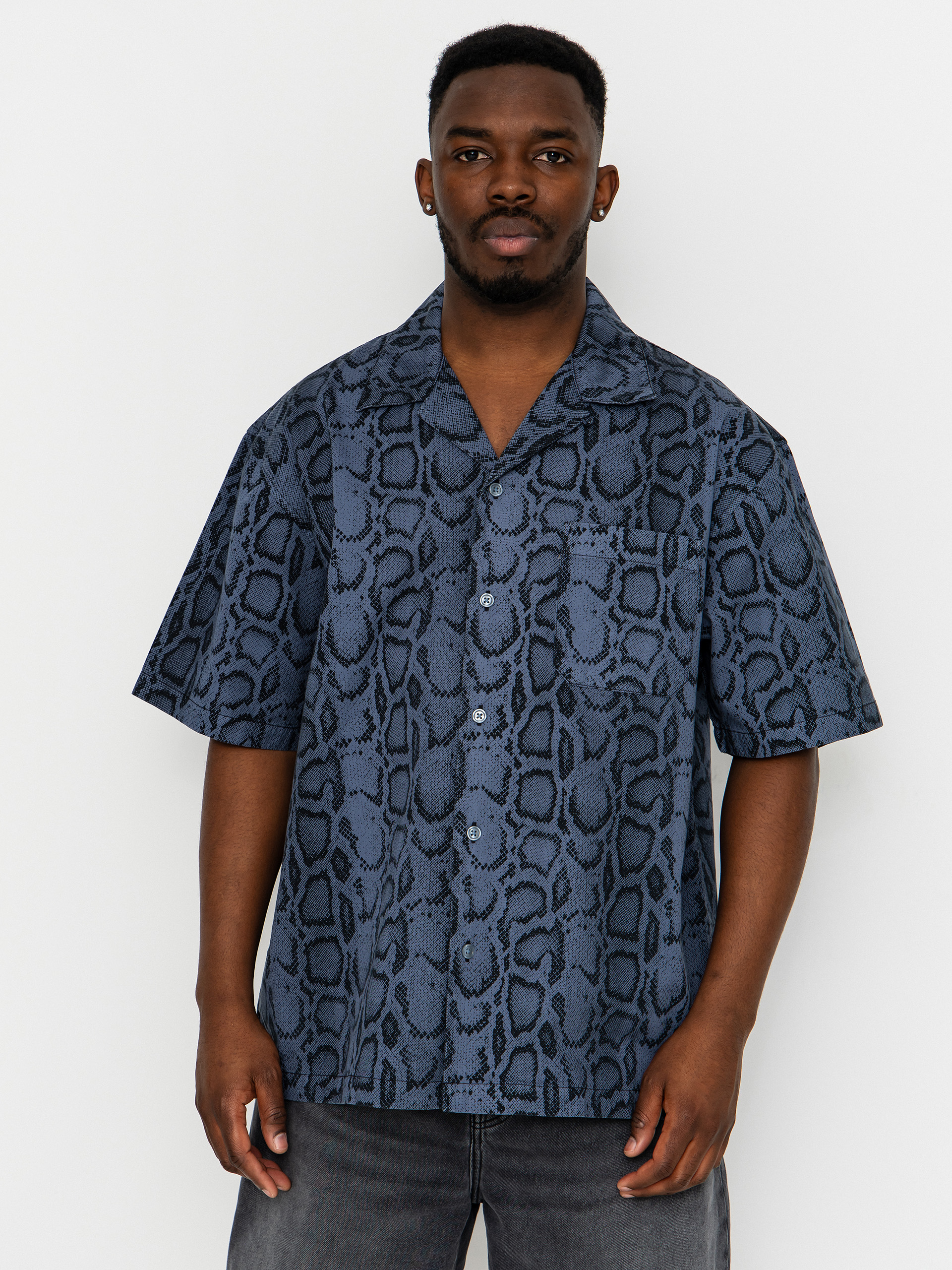 Риза Carhartt WIP Snake Camo (snake camo/velvet blue)