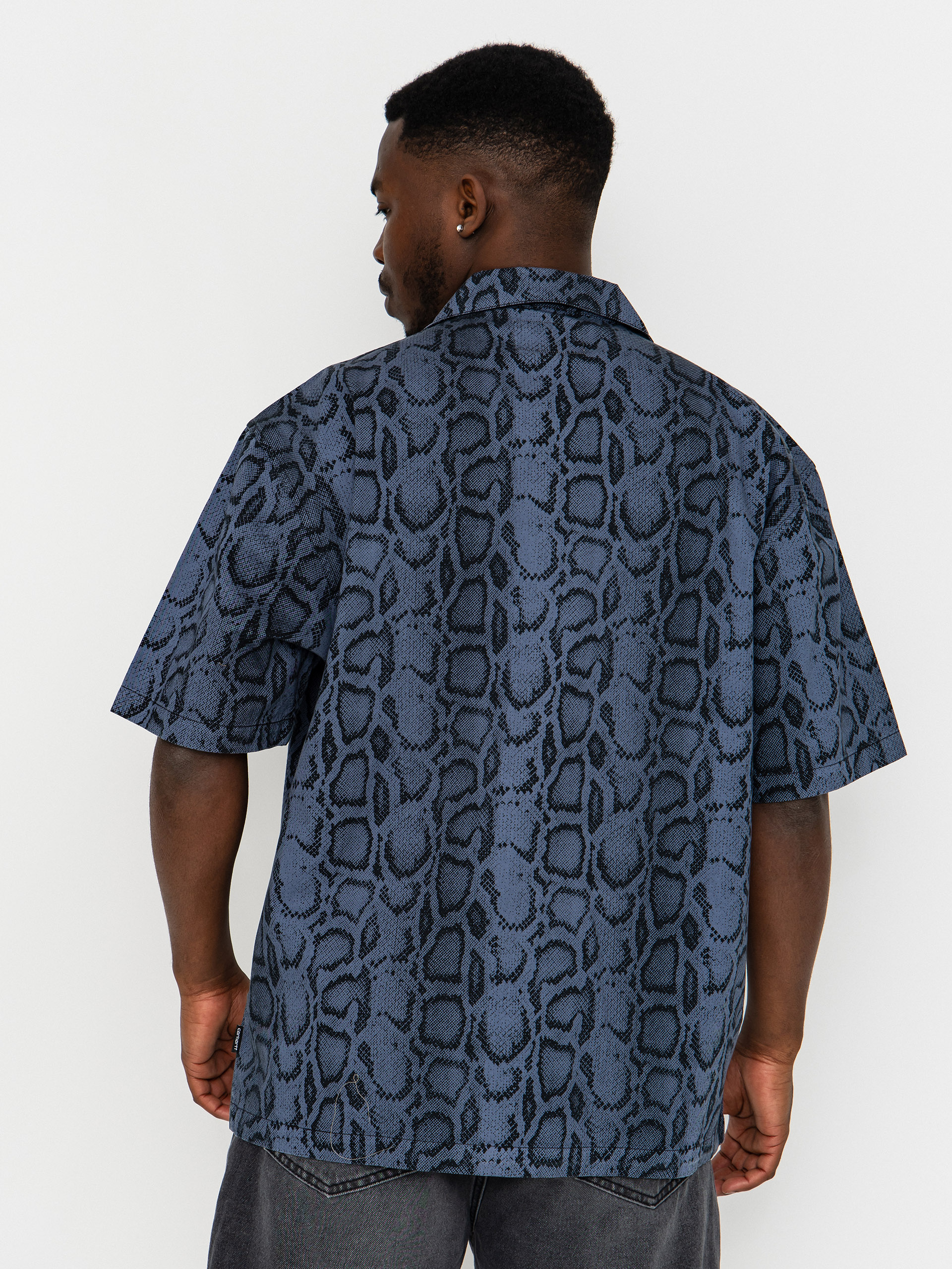 Риза Carhartt WIP Snake Camo (snake camo/velvet blue)