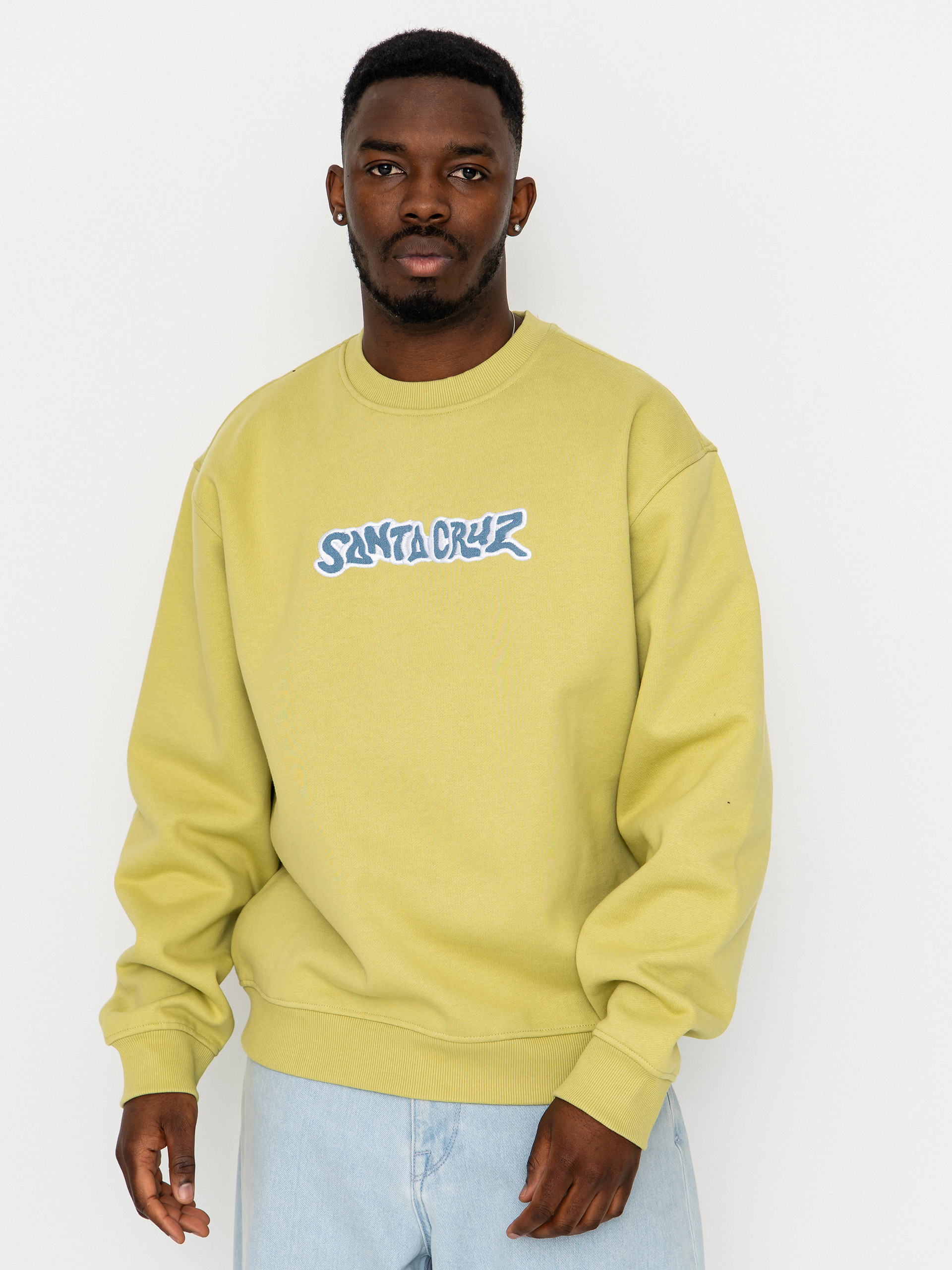 Суитшърт Santa Cruz Patch Strip (faded khaki)