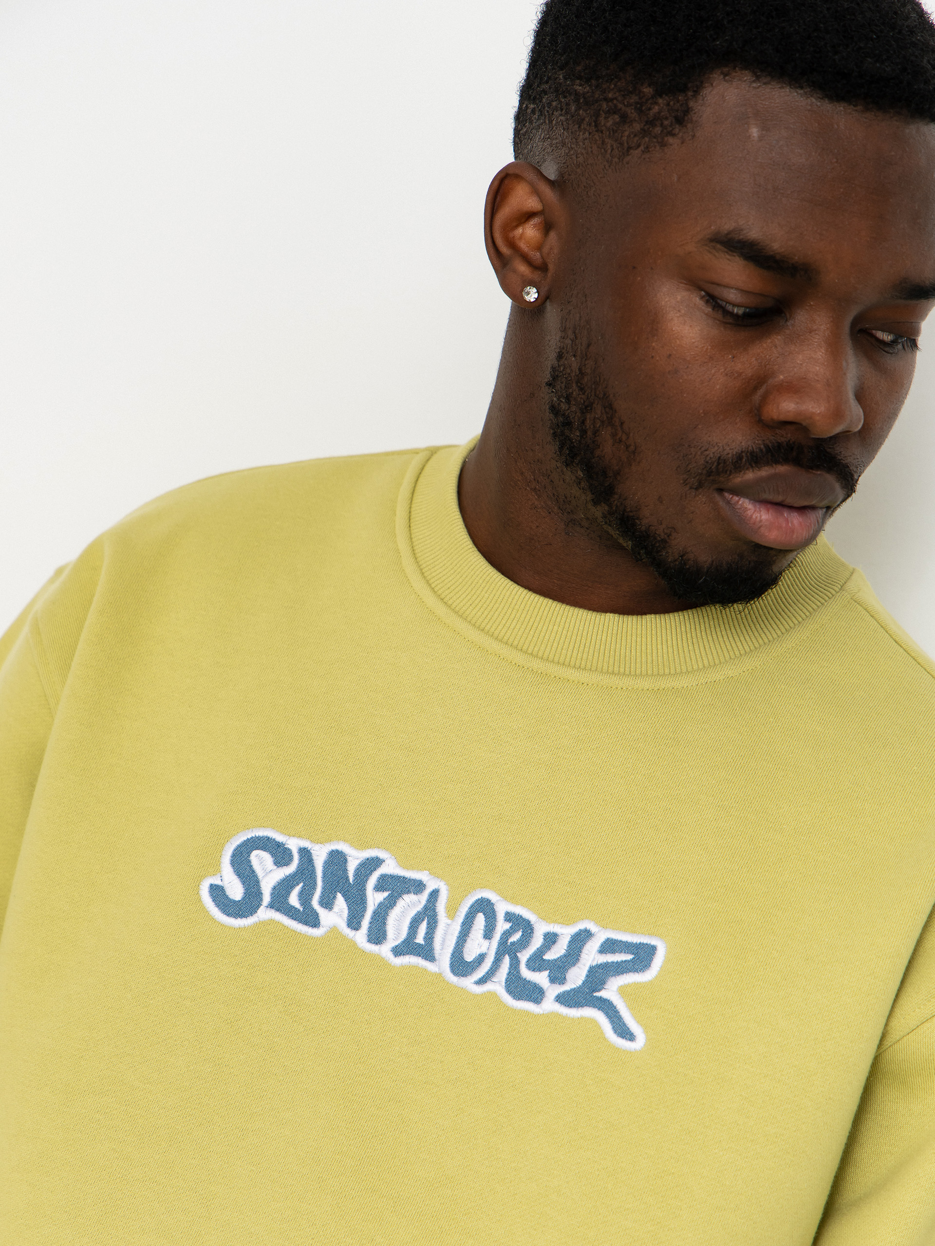 Суитшърт Santa Cruz Patch Strip (faded khaki)