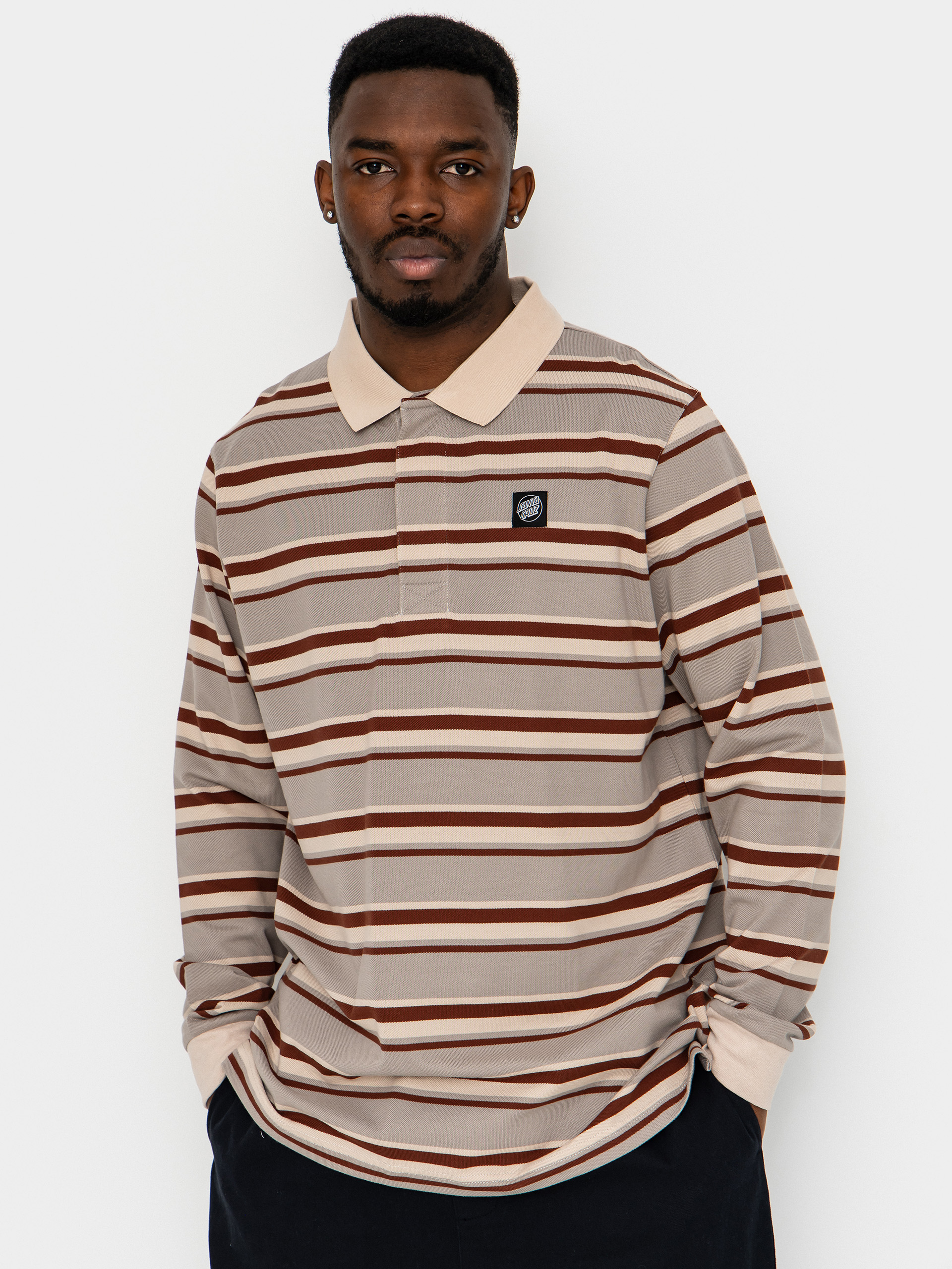 Блуза Santa Cruz Cera Polo (stone grey/coffee)