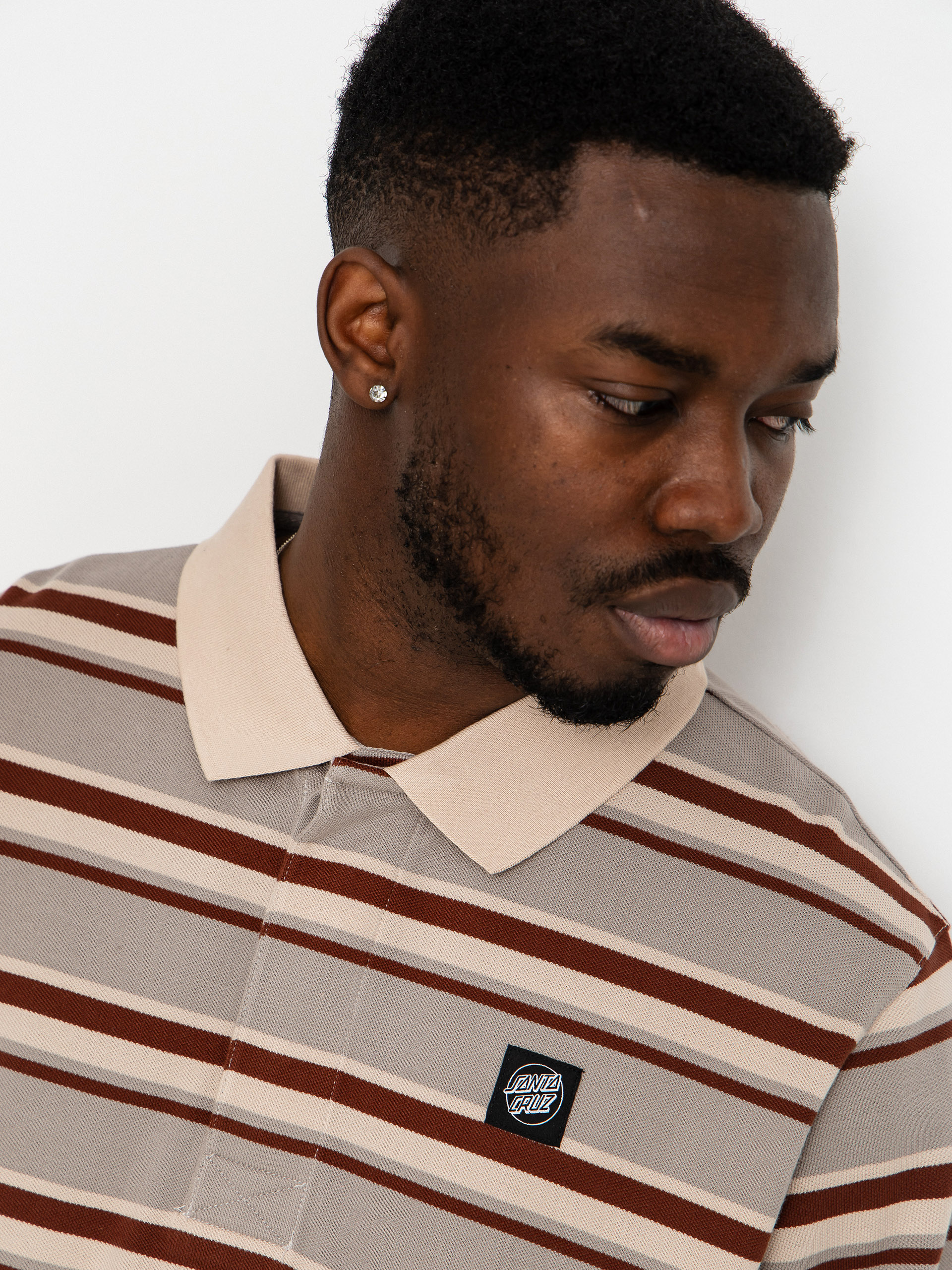 Блуза Santa Cruz Cera Polo (stone grey/coffee)