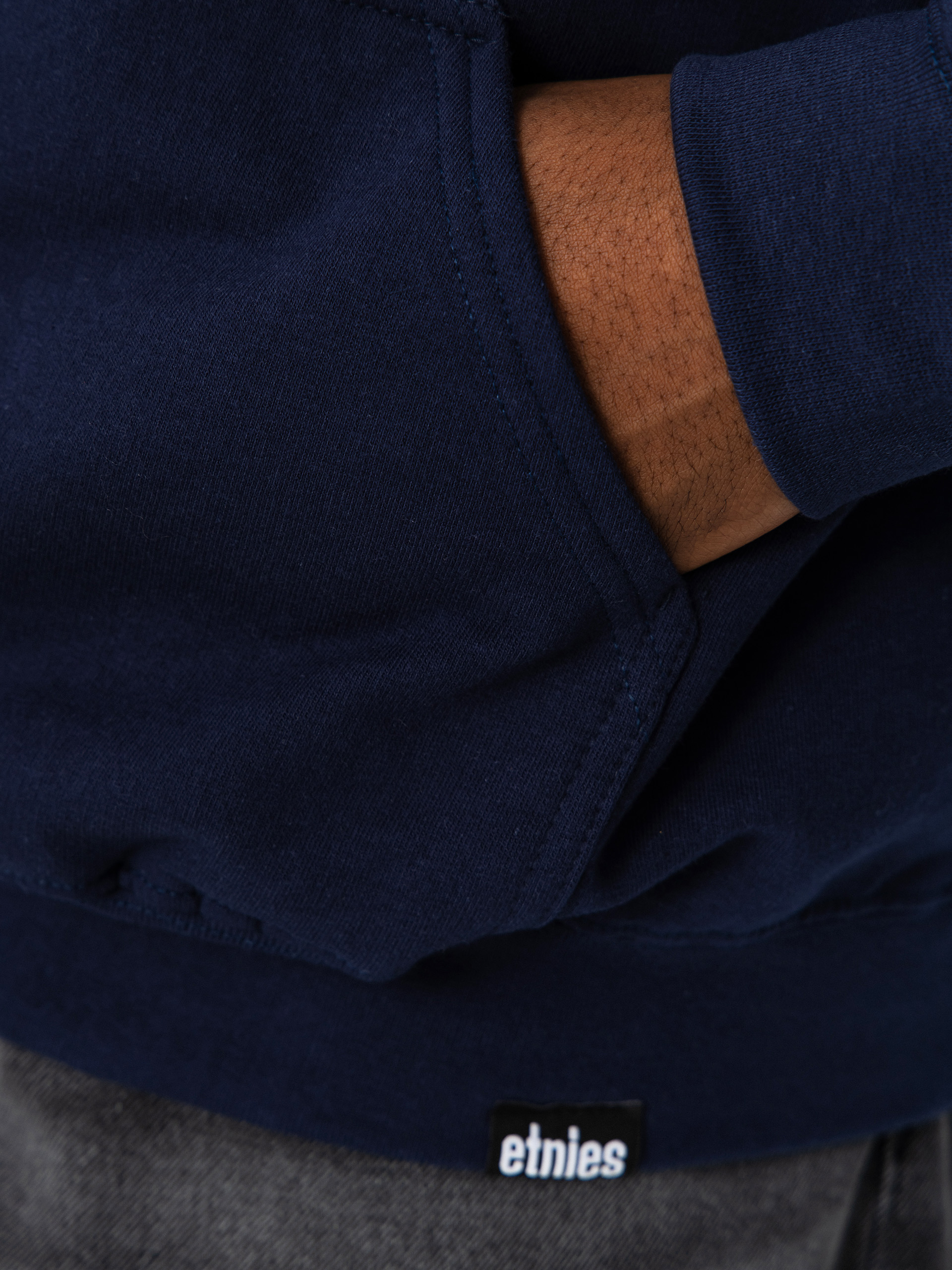 Суитшърт с качулка Etnies Icon E HD (navy/grey)