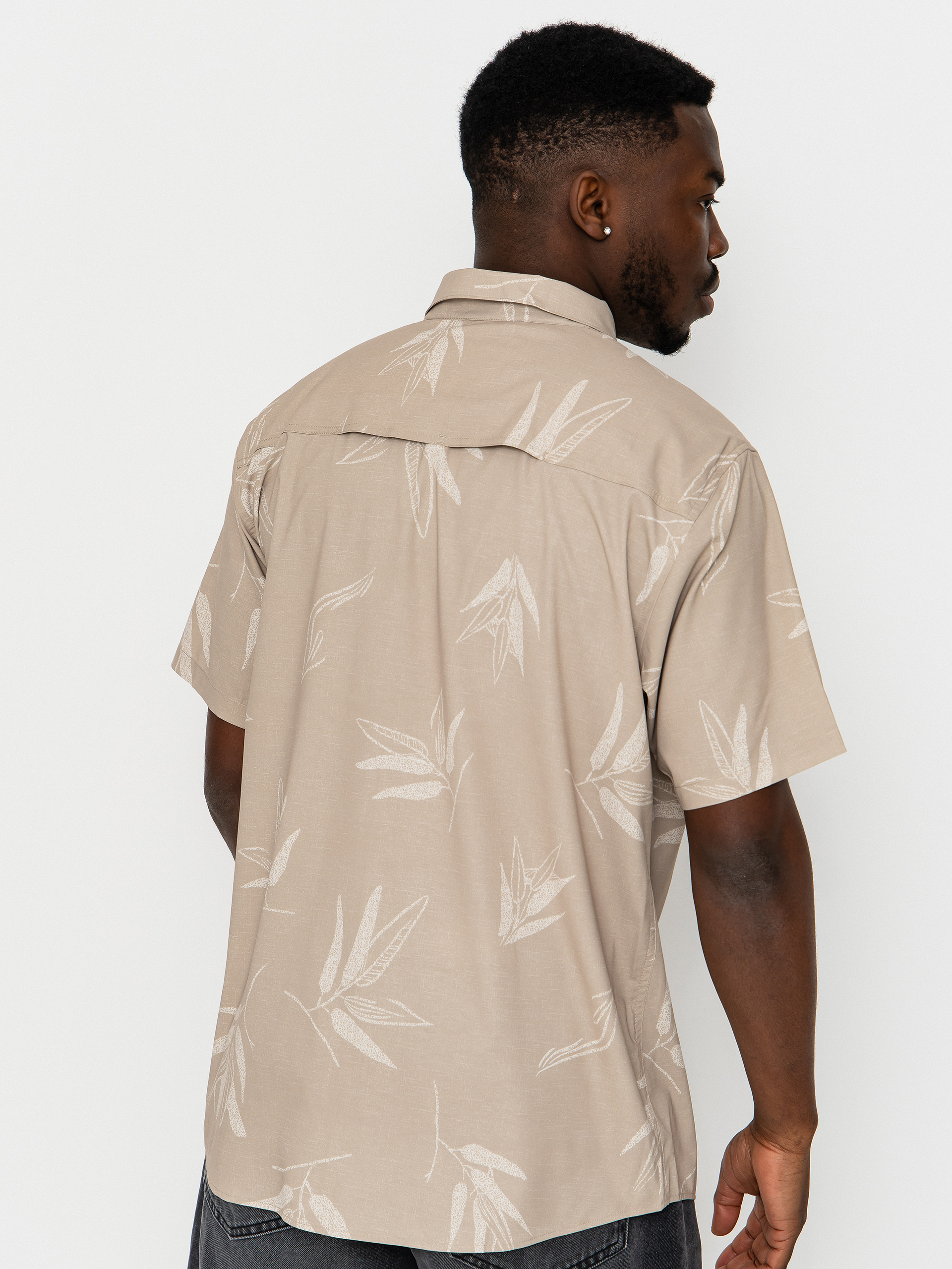 Риза Salty Crew Flagship Uv Button Up (dark khaki)