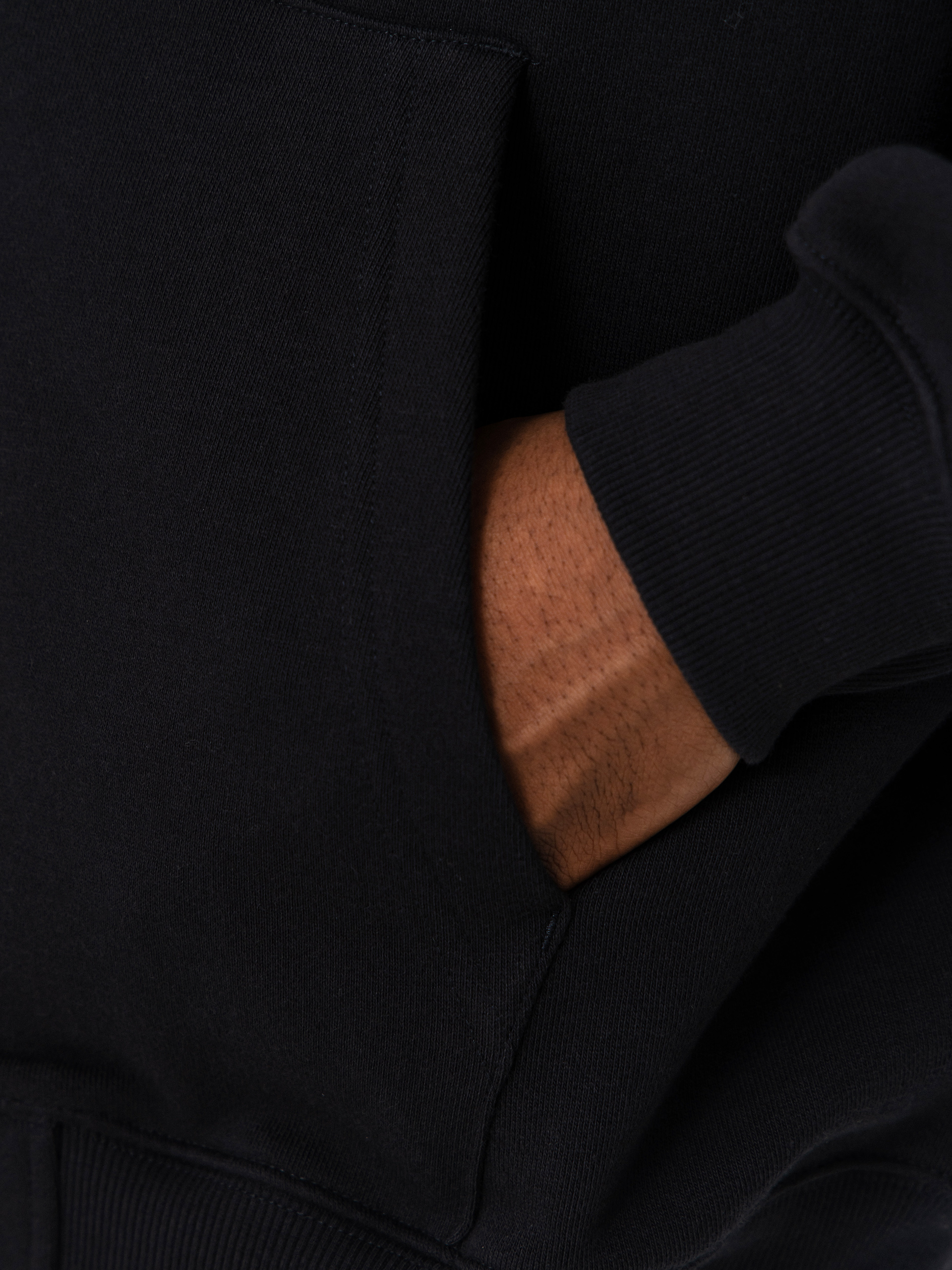 Суитшърт с качулка Deus Ex Machina Strata ZHD (black)