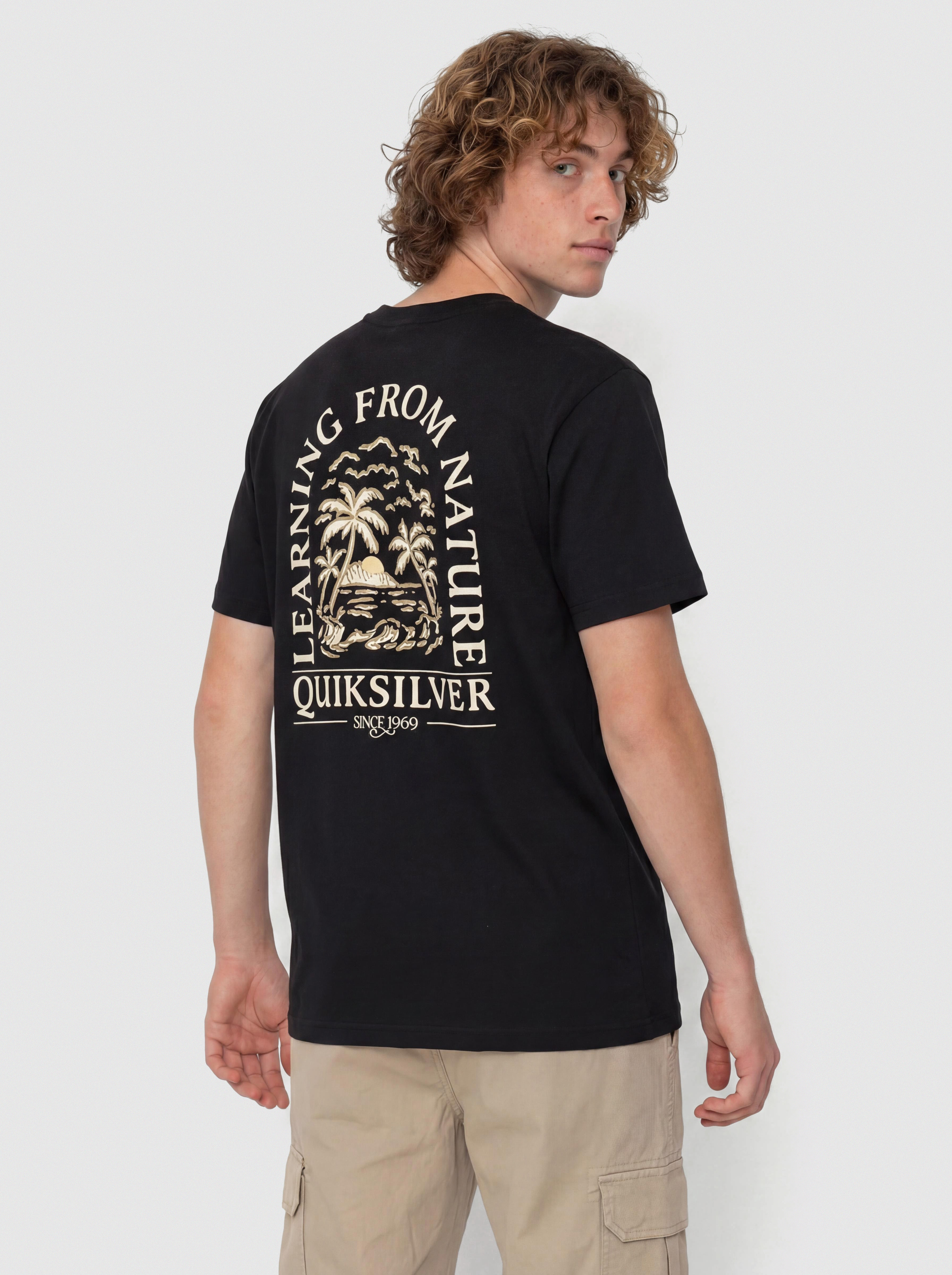 Тениска Quiksilver Evo Learning From Nature (black)