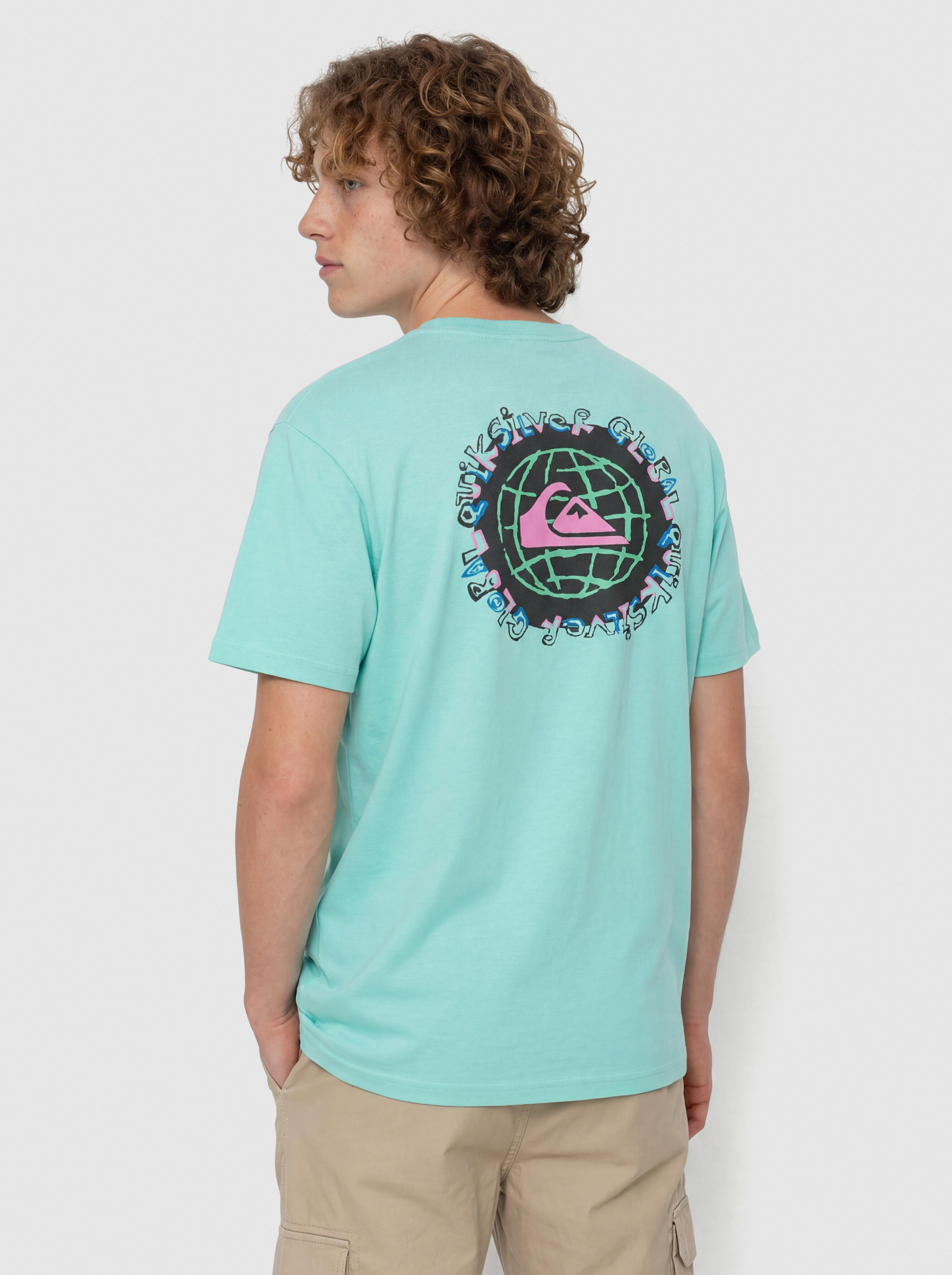 Тениска Quiksilver Global Heat (aqua sky)