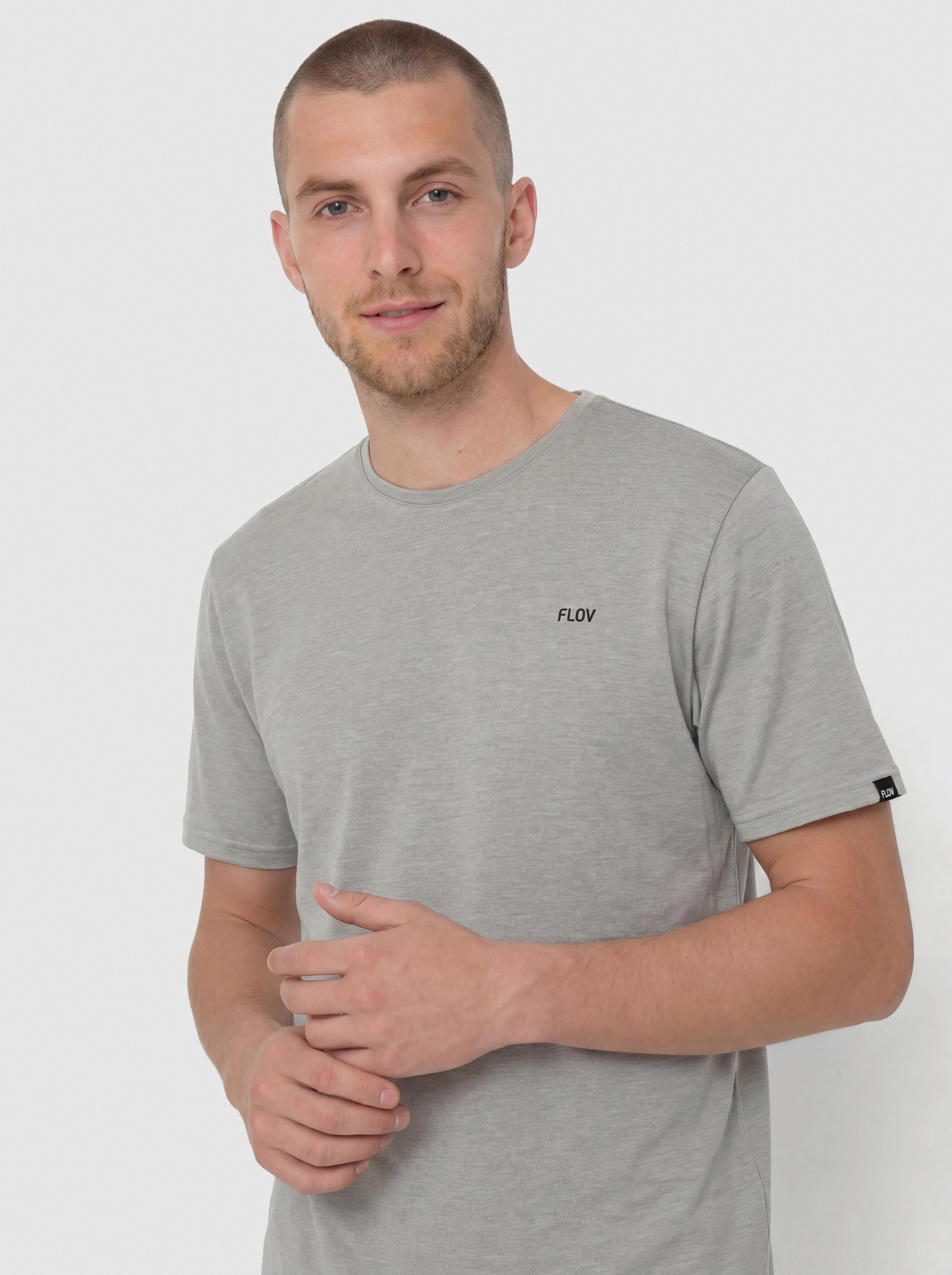 Тениска FLOV Timberon (light grey/dark grey)