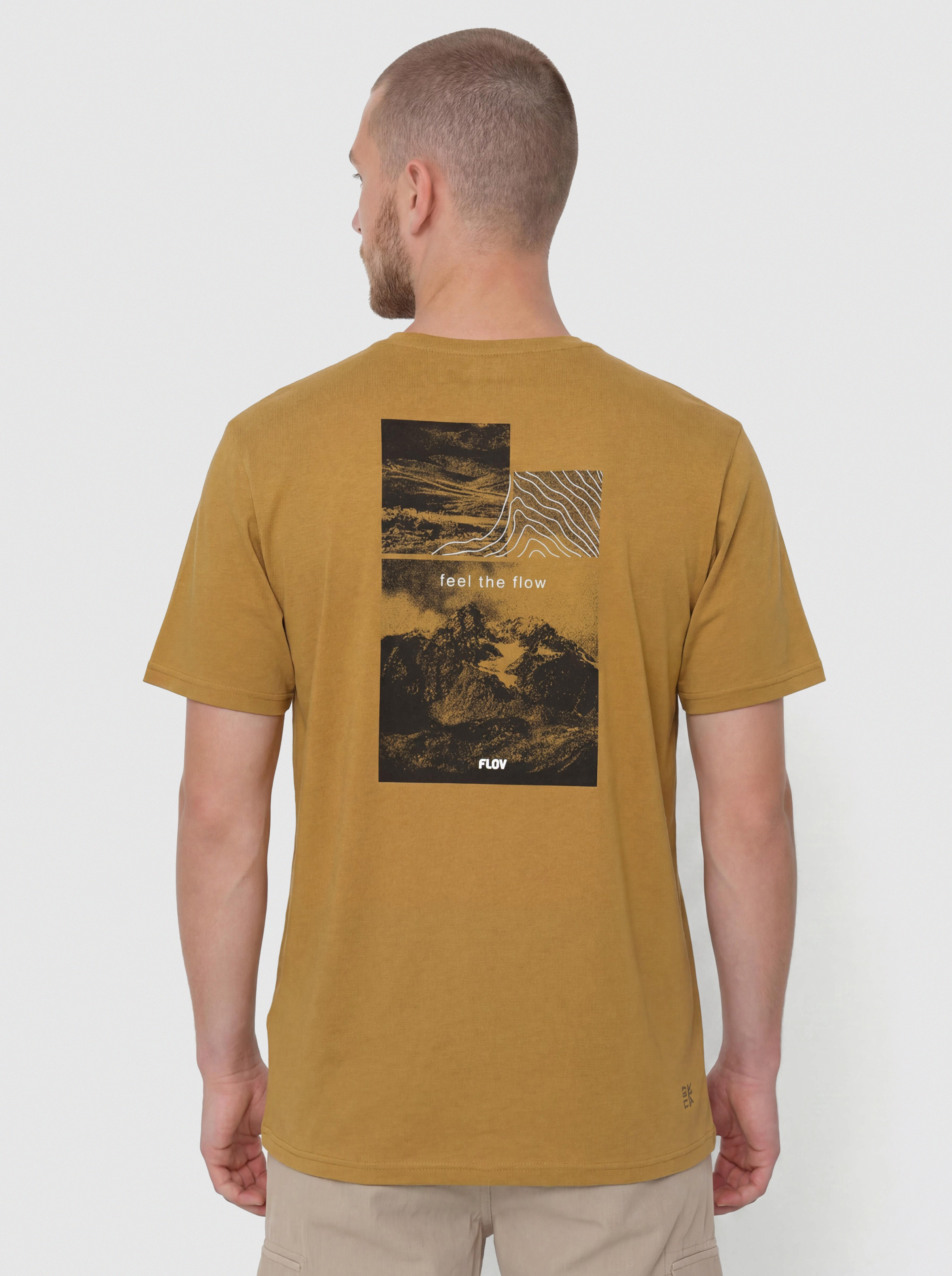 Тениска FLOV Morro (light brown/dark grey)