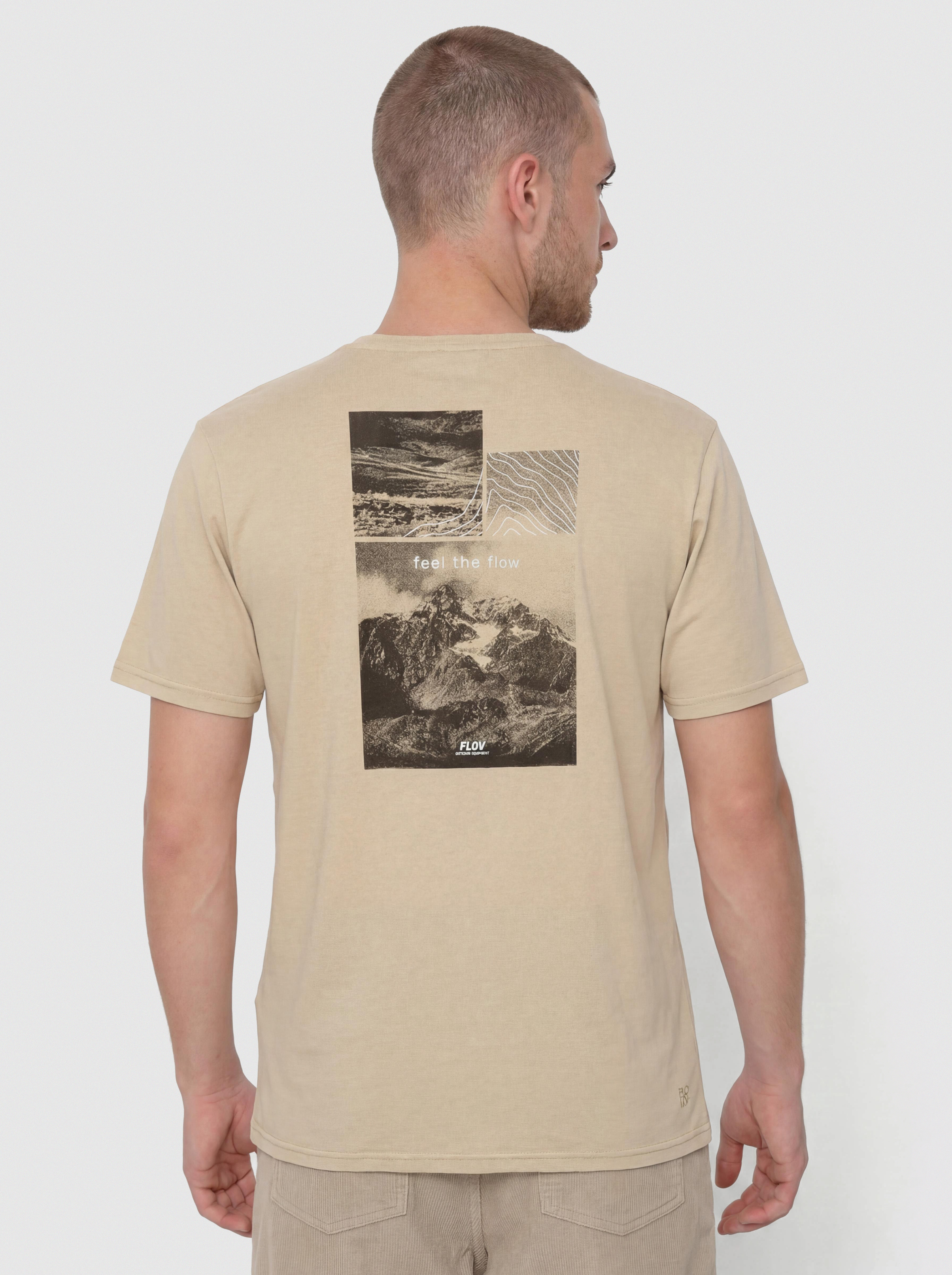 Тениска FLOV Morro (beige/dark grey)