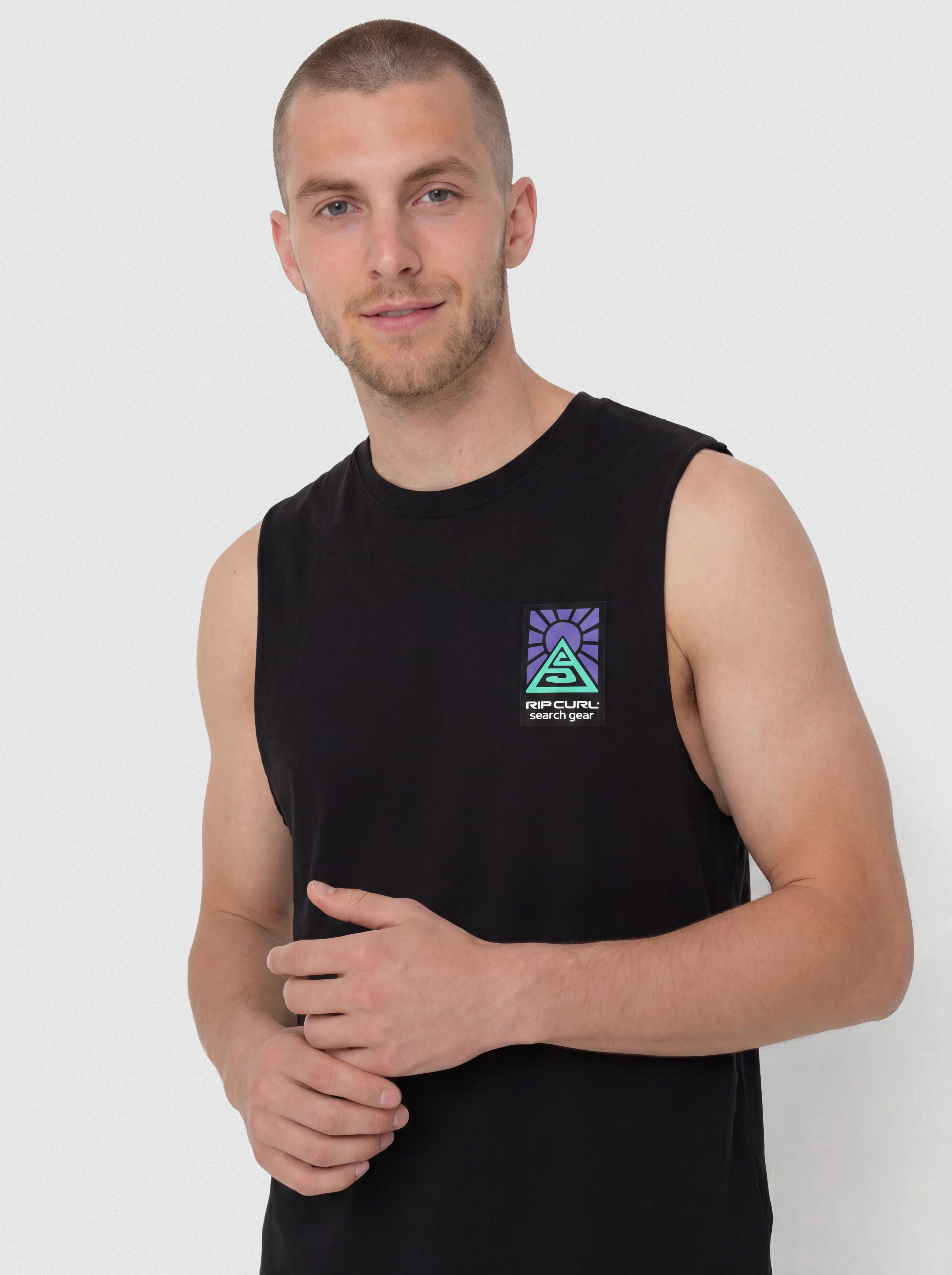 Тениска Rip Curl Search Dawn Muscle (black)