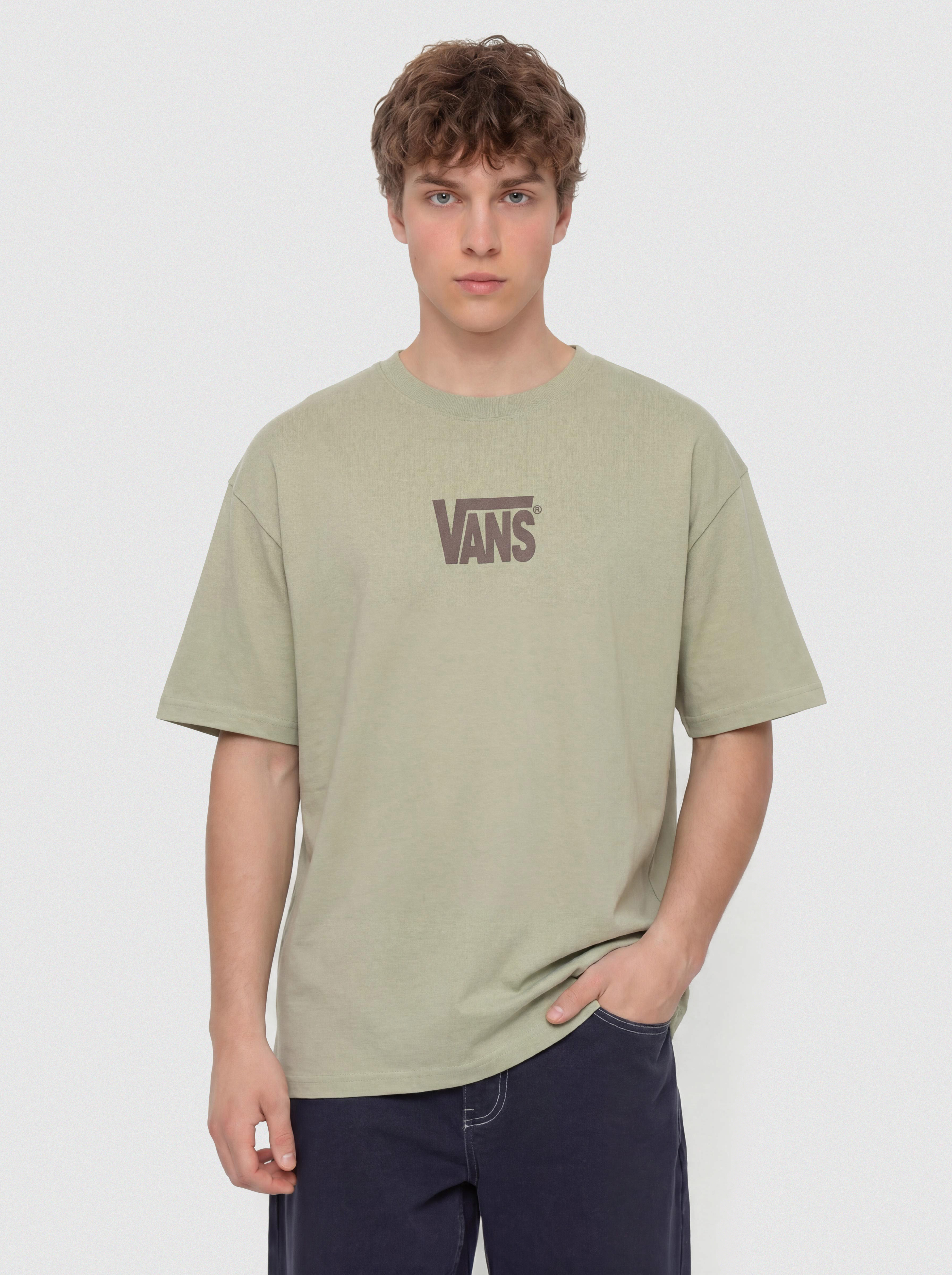 Тениска Vans Stretch Logo (soft sage)