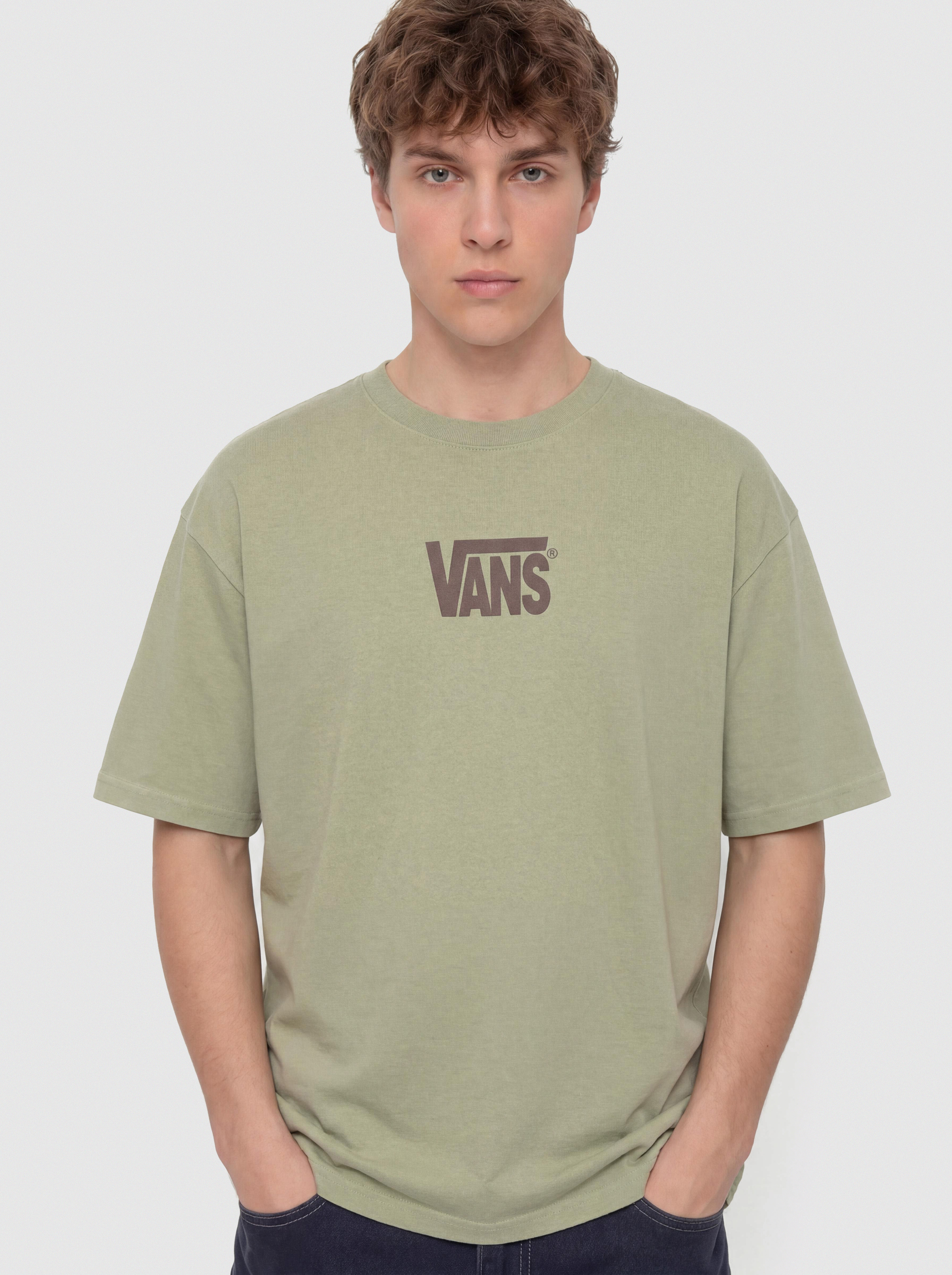 Тениска Vans Stretch Logo (soft sage)
