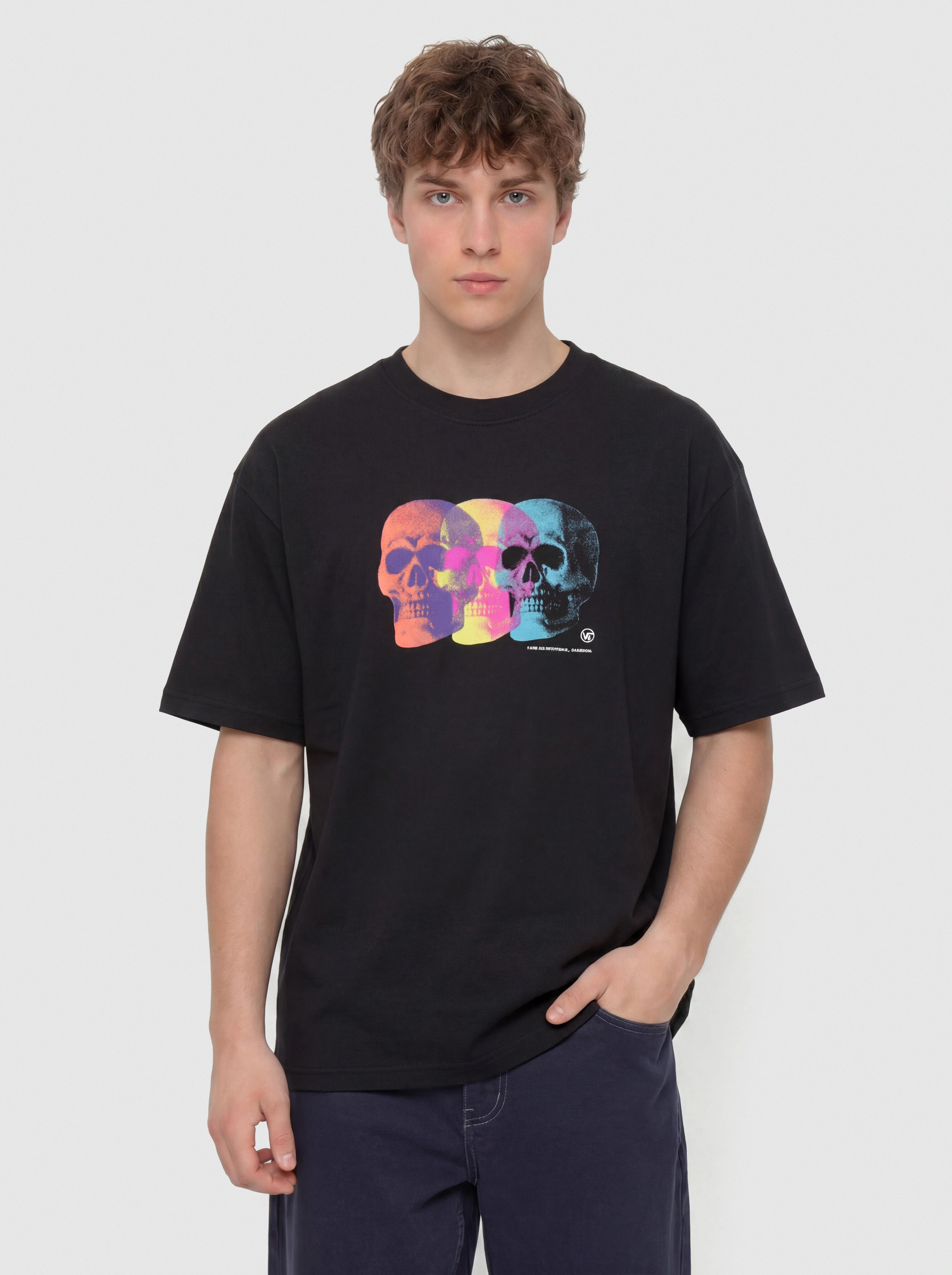 Тениска Vans Bone Head Loose (black)