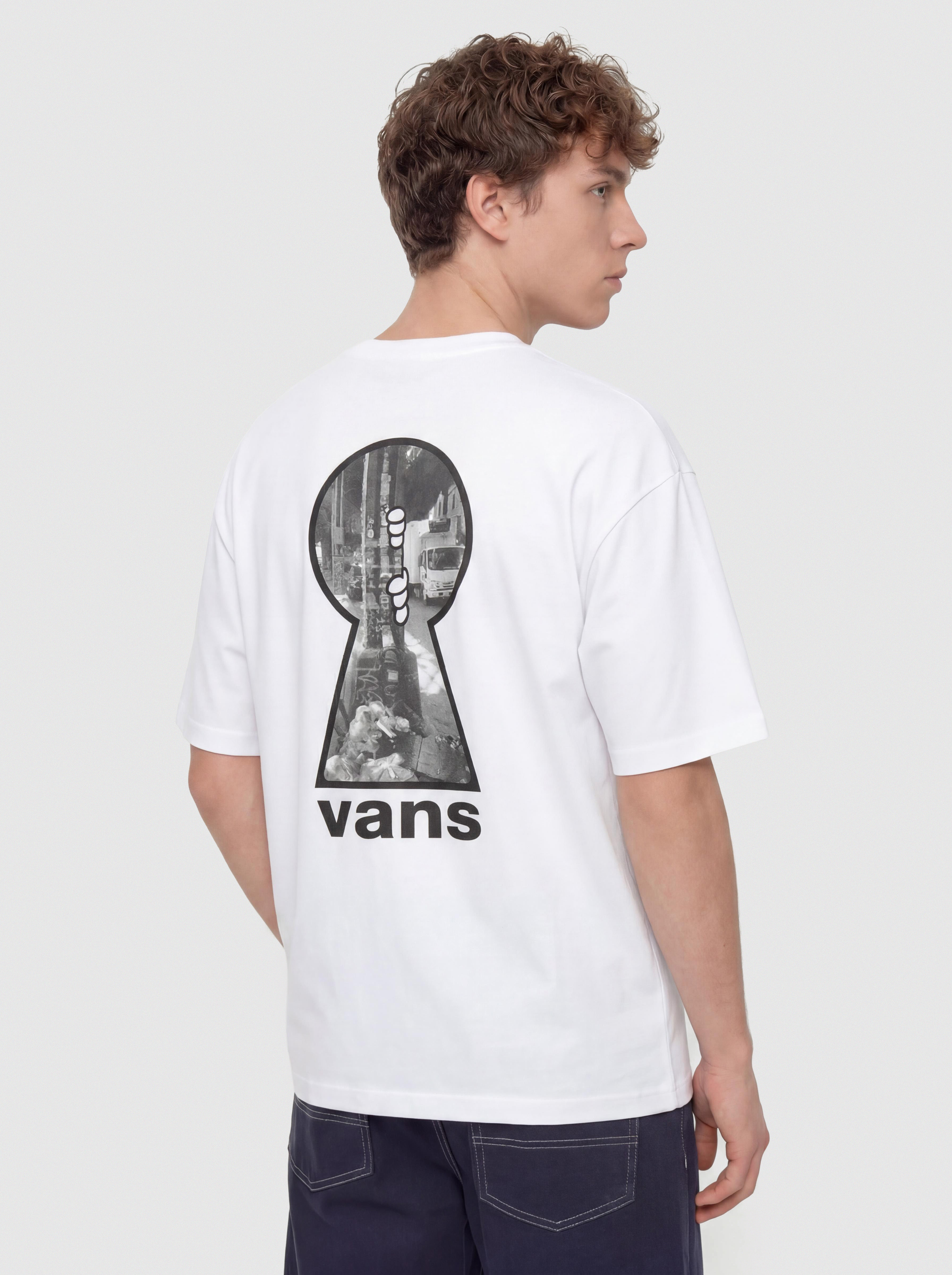 Тениска Vans Keyhole Classic (white)