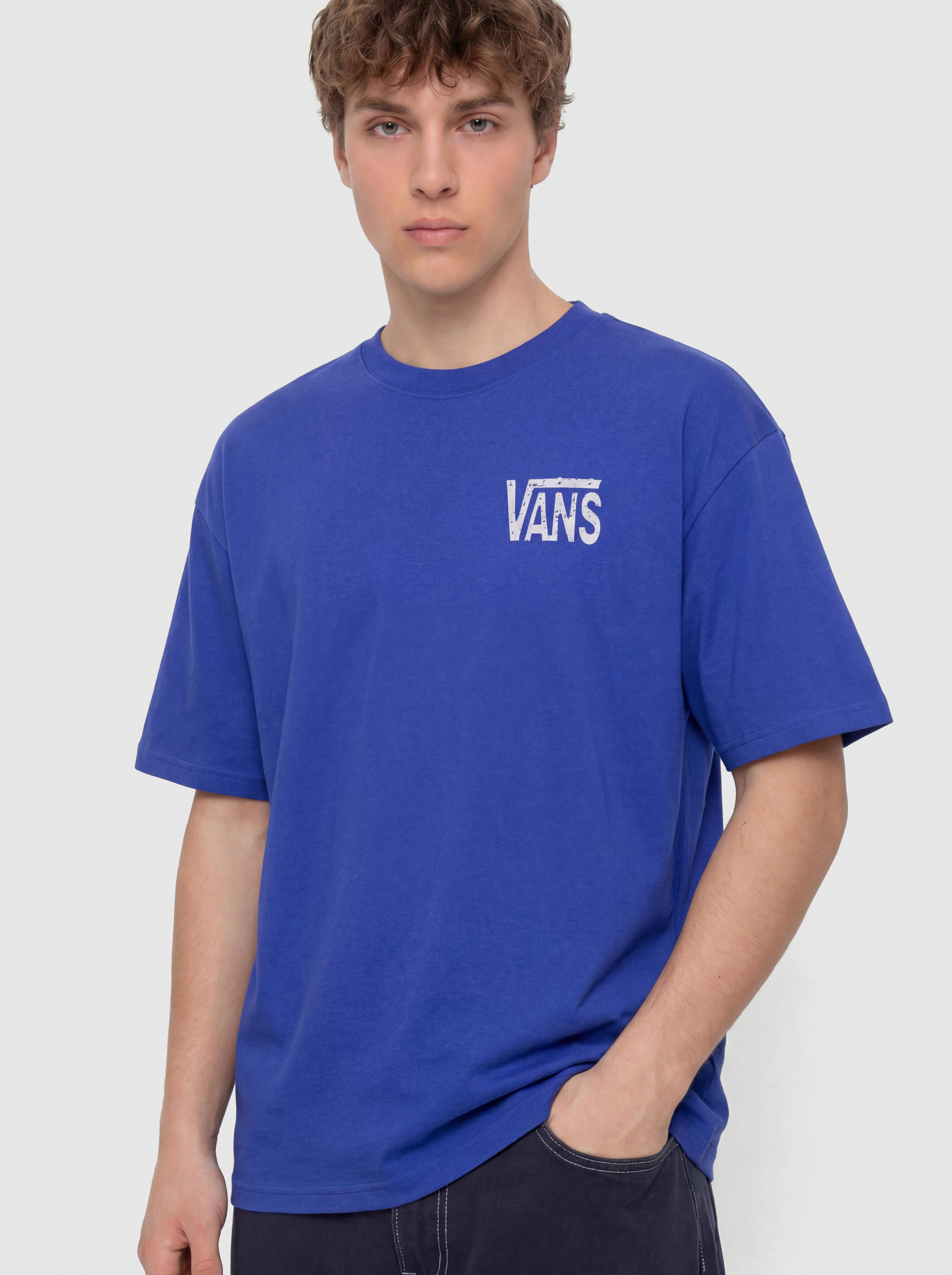 Тениска Vans Side Talk (royal cobalt)