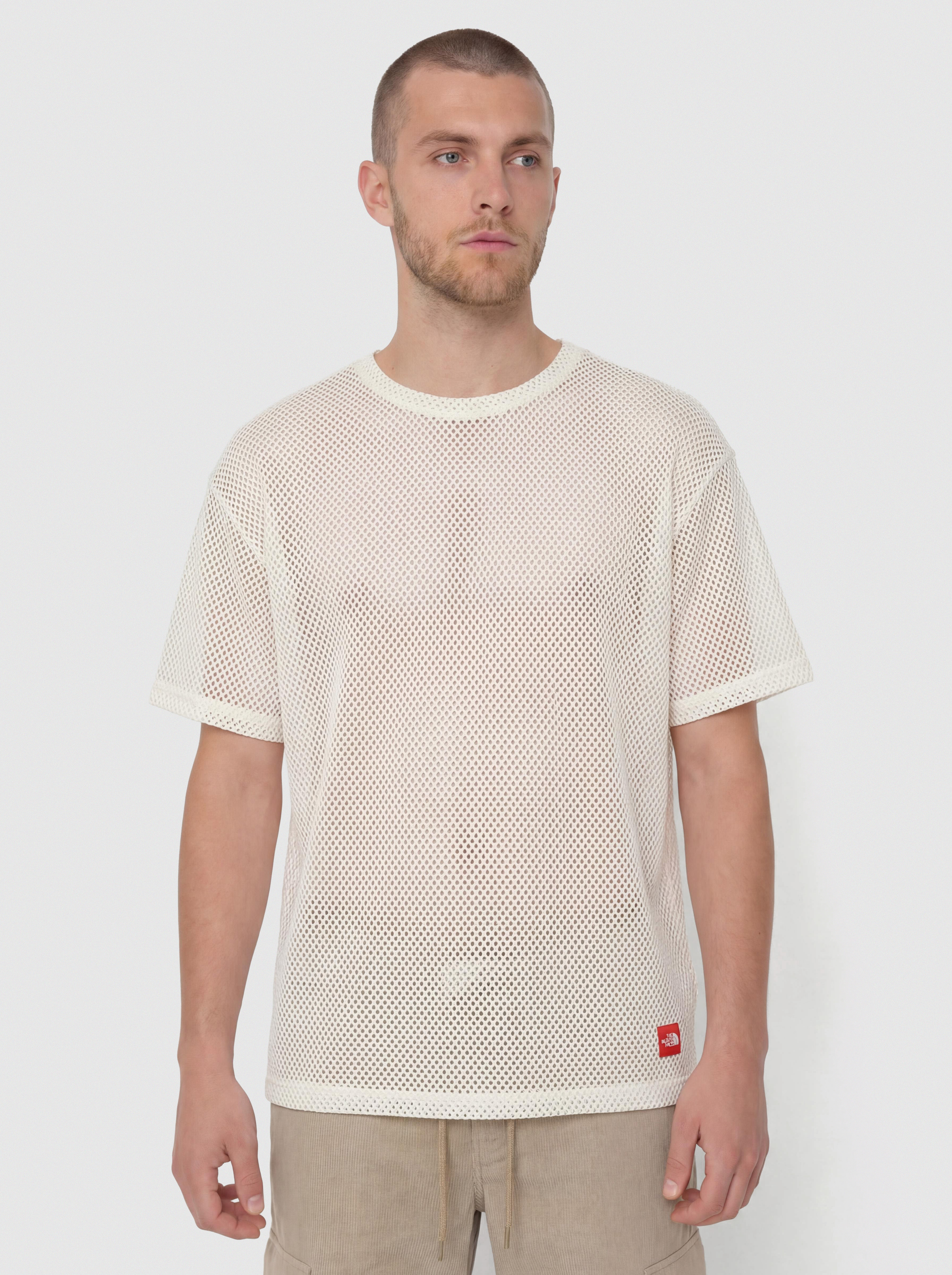 Тениска The North Face Tnf Red Box Mesh (white dune)