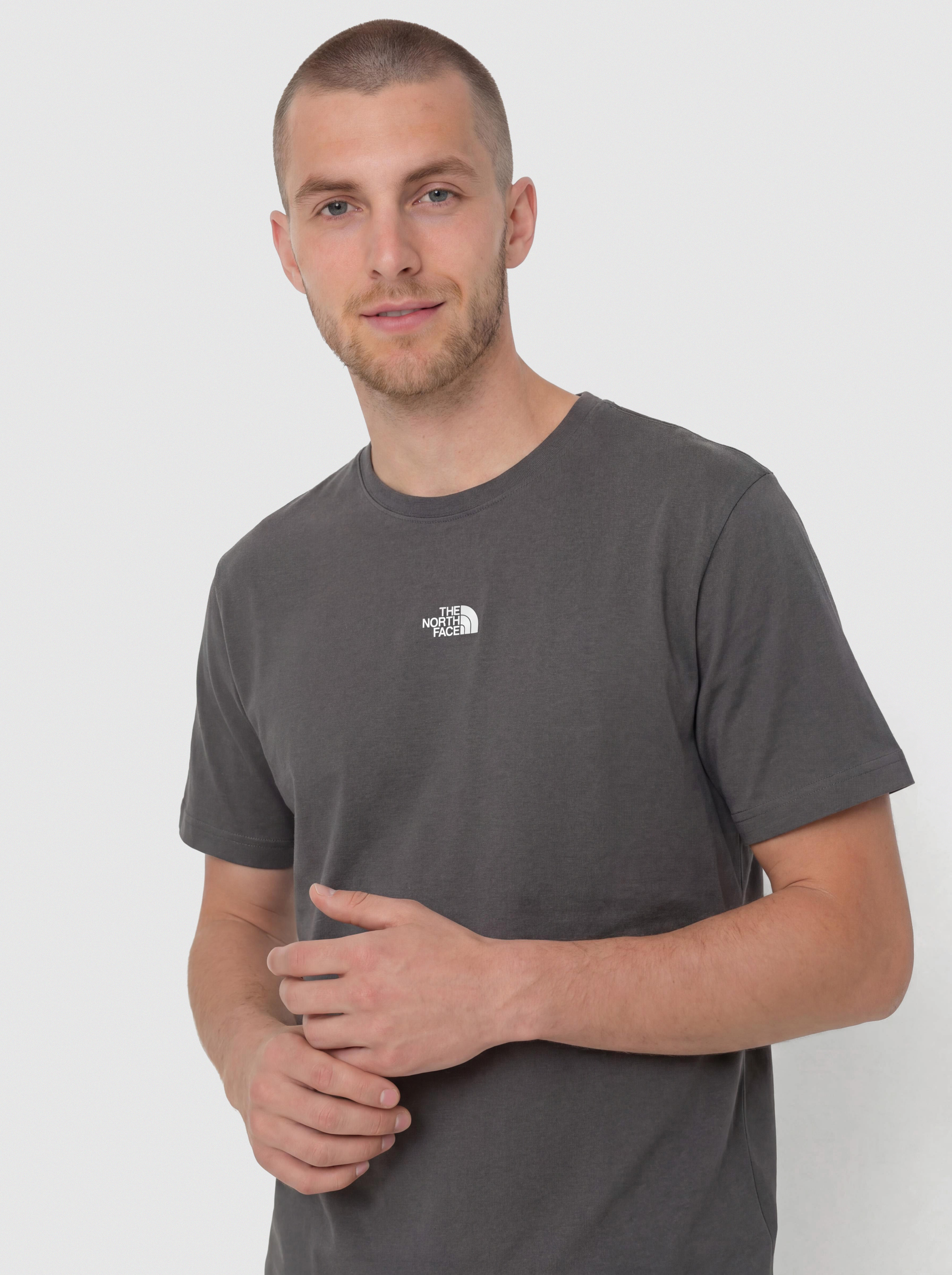 Тениска The North Face Essential Center Logo Relaxed (anthracite grey)