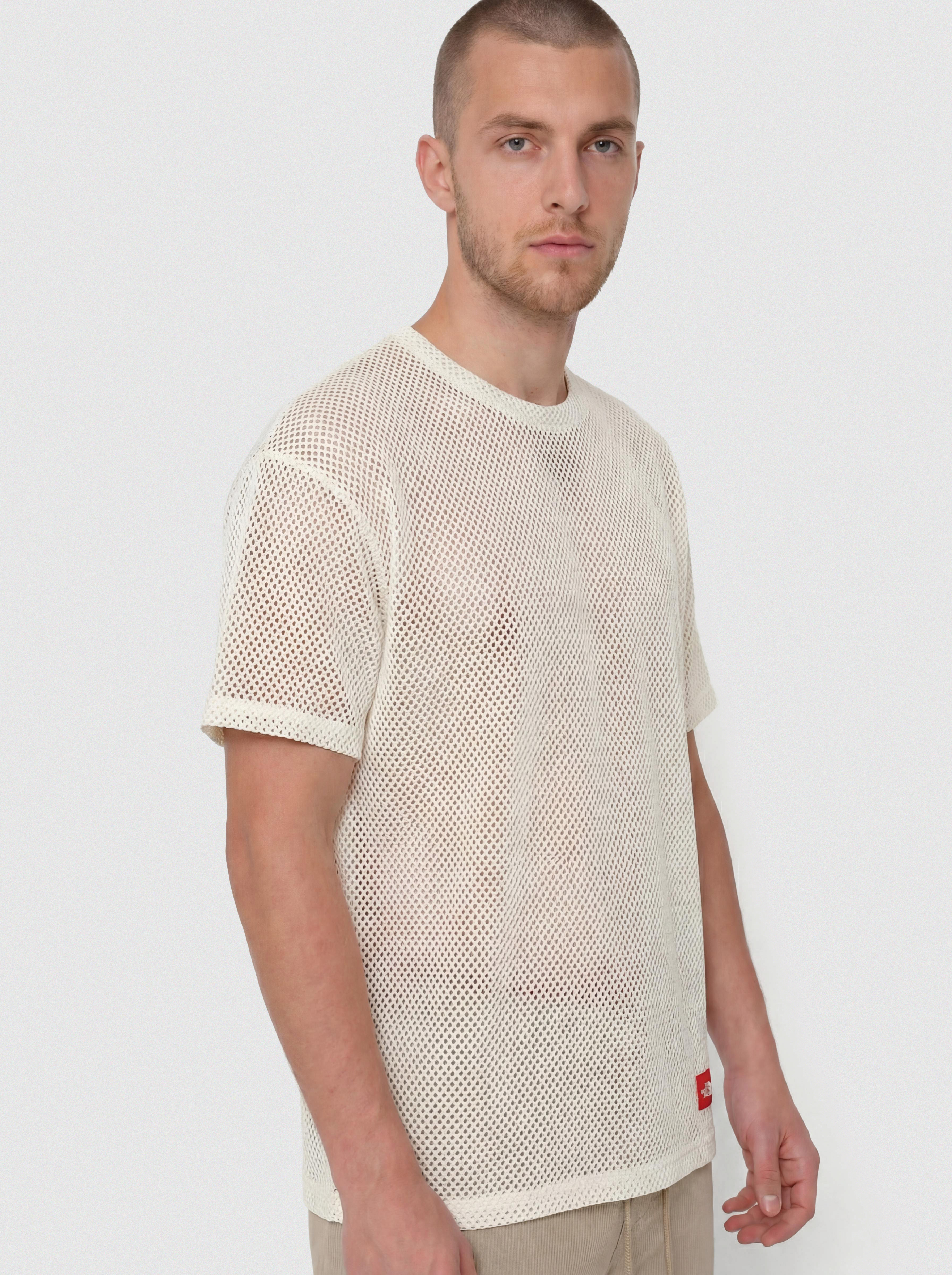 Тениска The North Face Tnf Red Box Mesh (white dune)