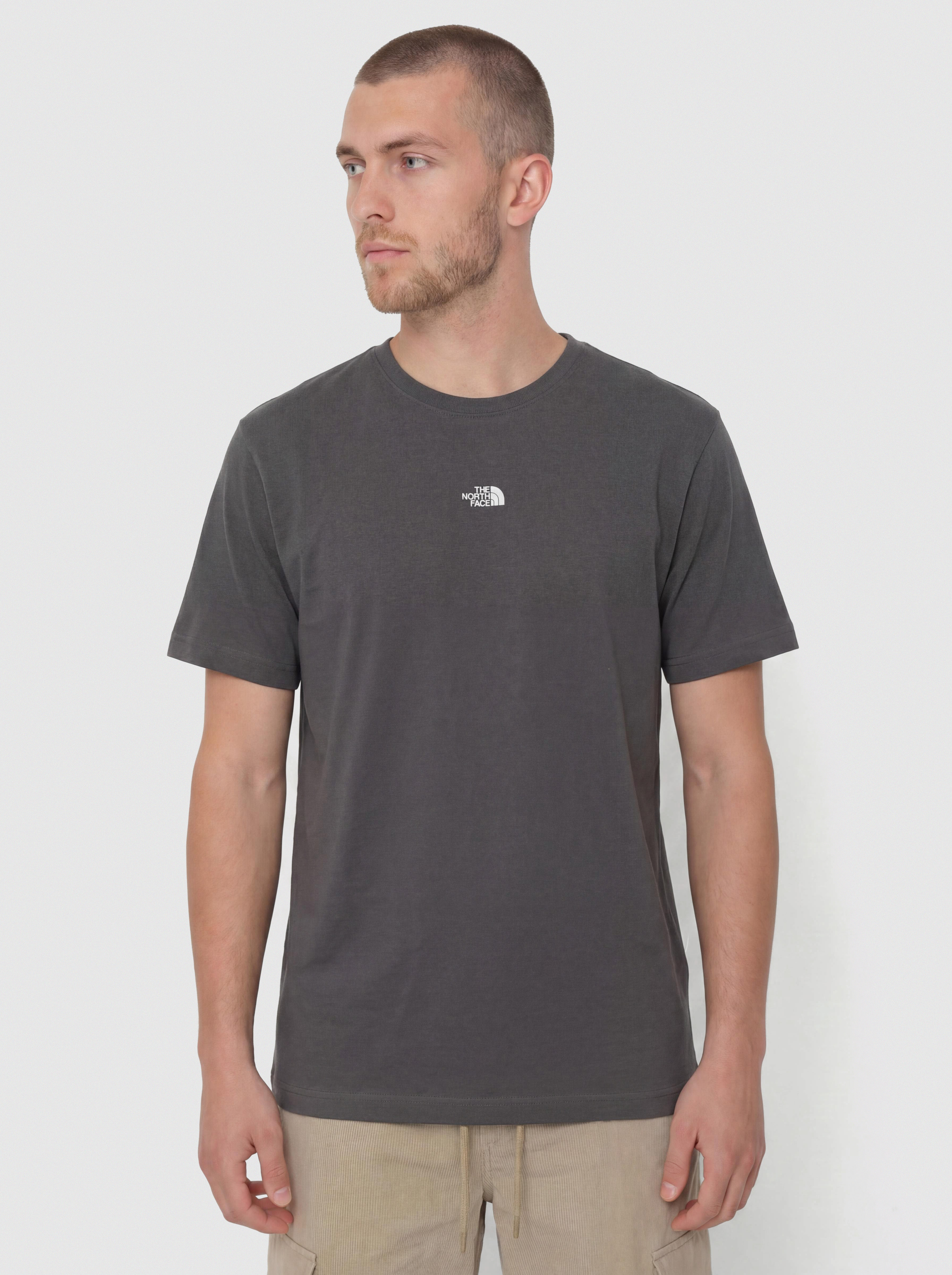 Тениска The North Face Essential Center Logo Relaxed (anthracite grey)