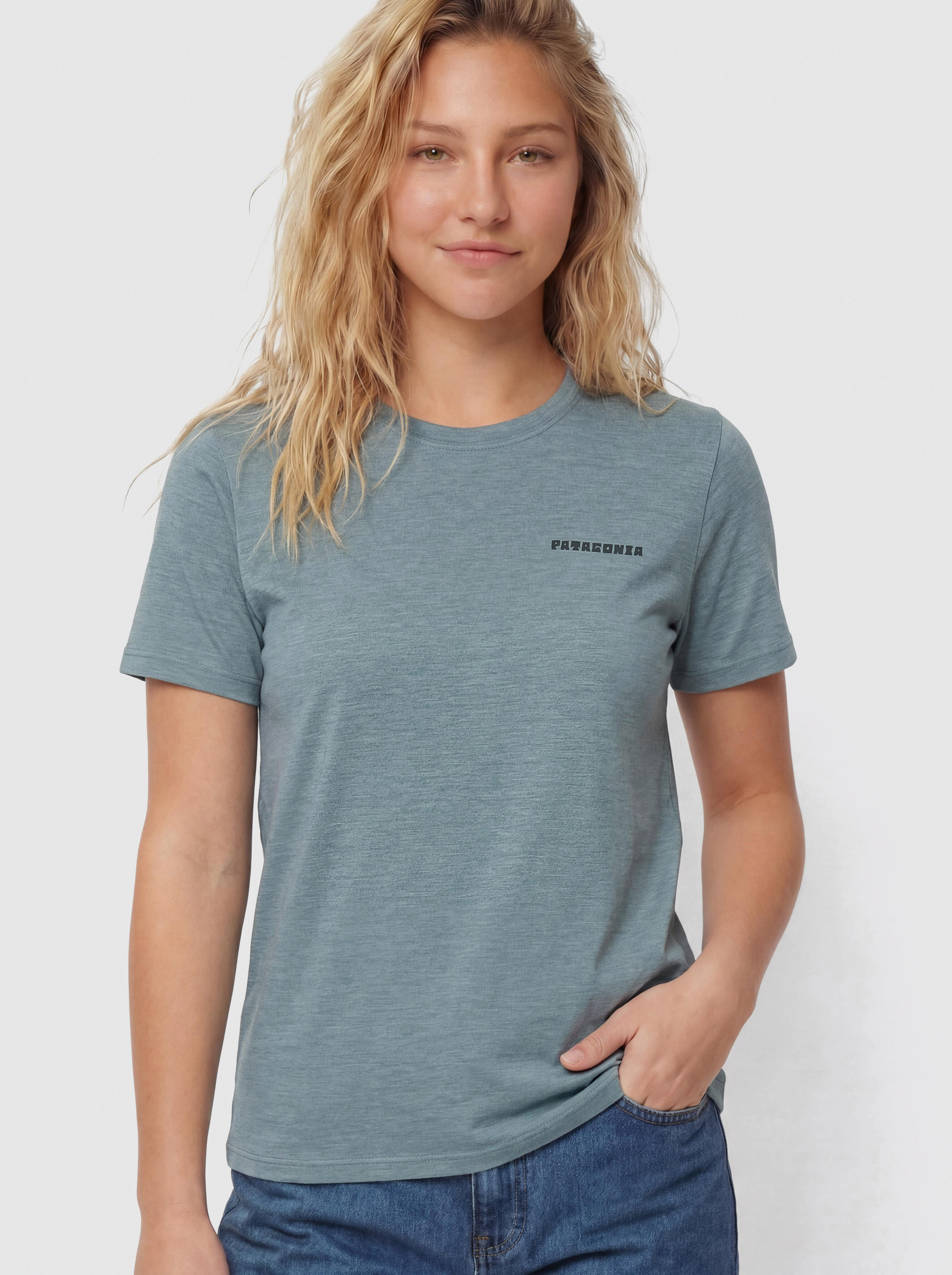 Тениска Patagonia Capilene Cool Mother Rays Wmn (blue sage/light blue sage)