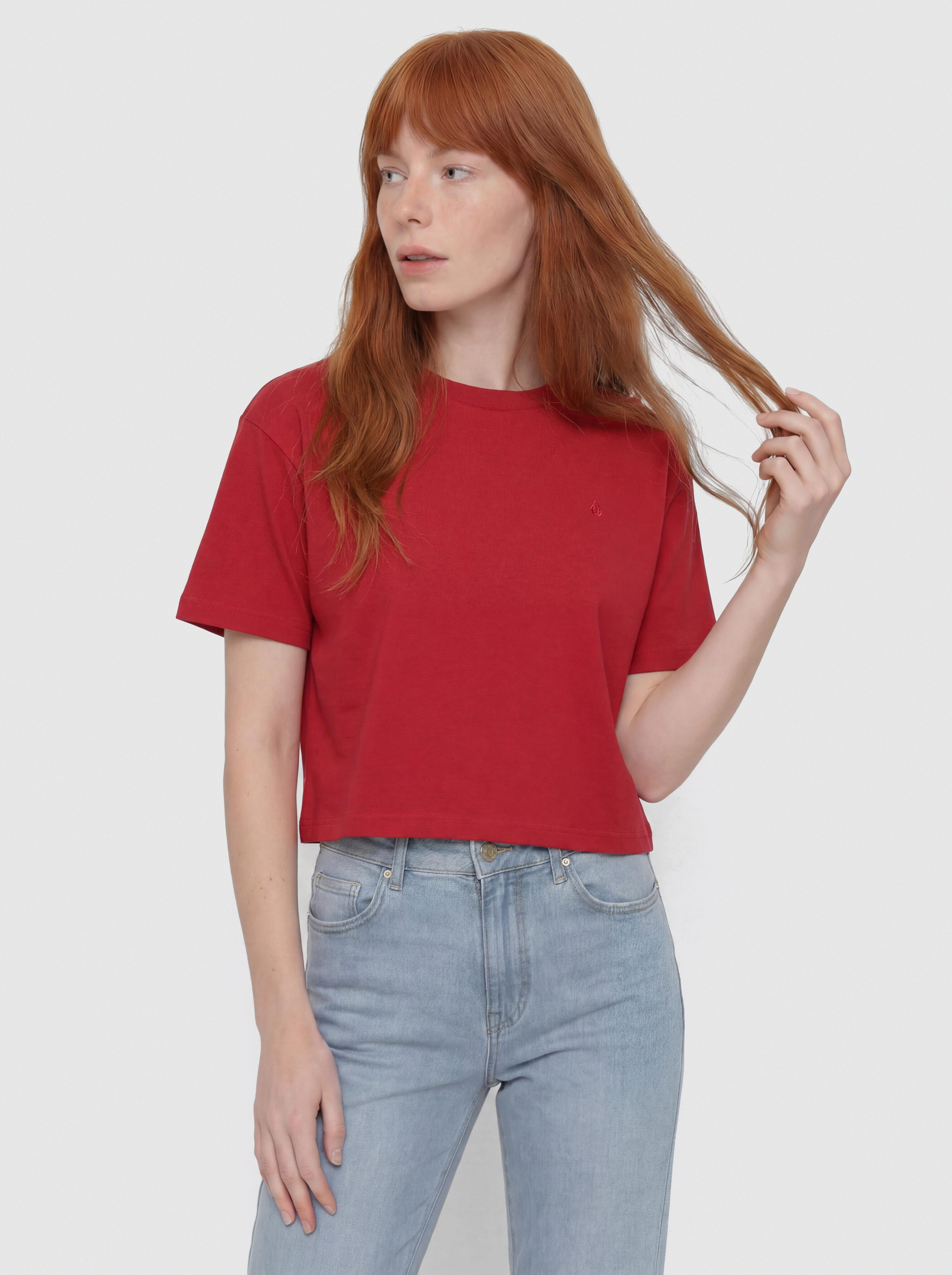 Тениска Volcom Stone Blanks Up Wmn (deep red)