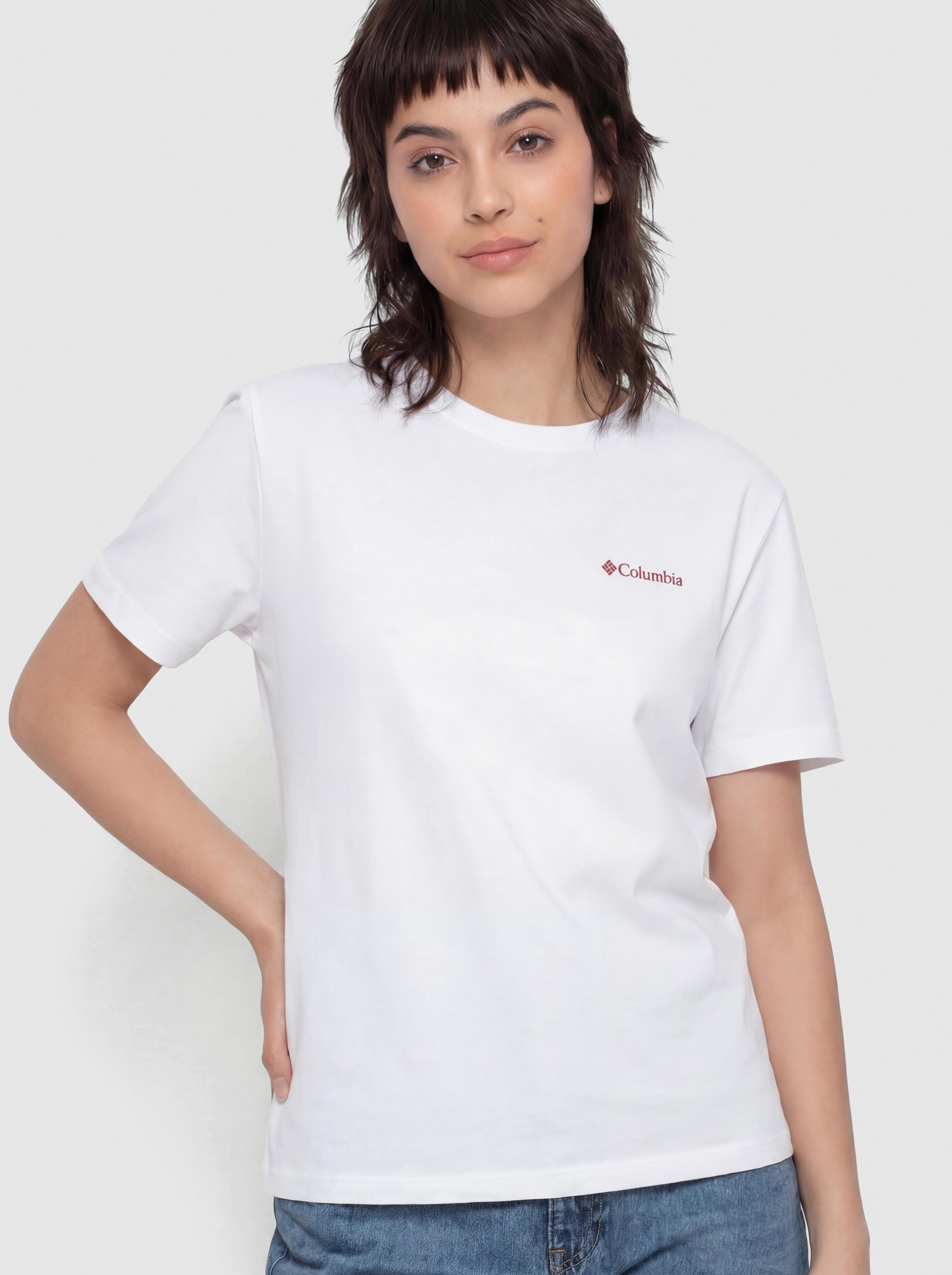 Тениска Columbia Rolling Bend Graphic Oversized Wmn (white/floral groove)