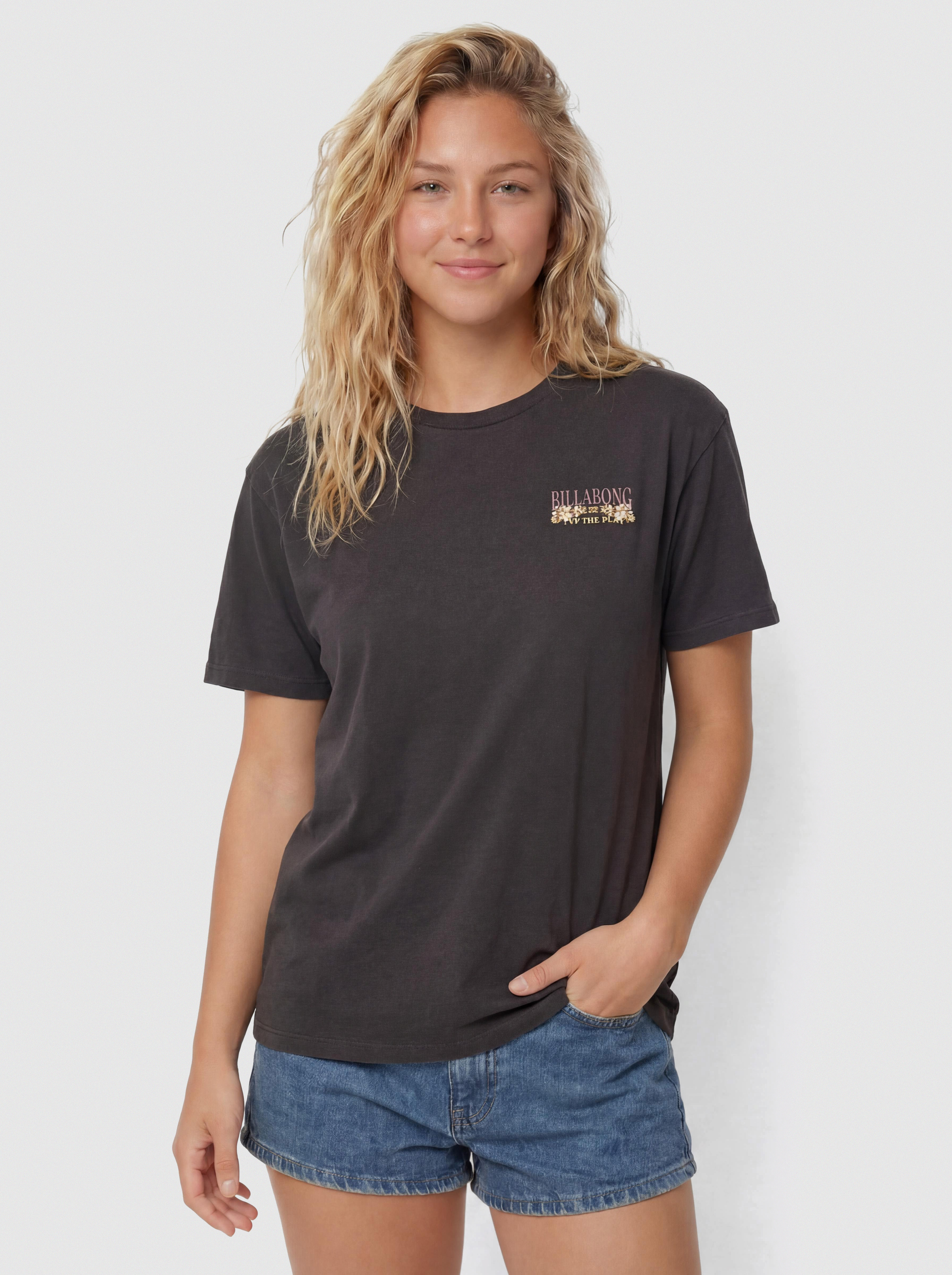 Тениска Billabong Floral Rocker Wmn (off black)