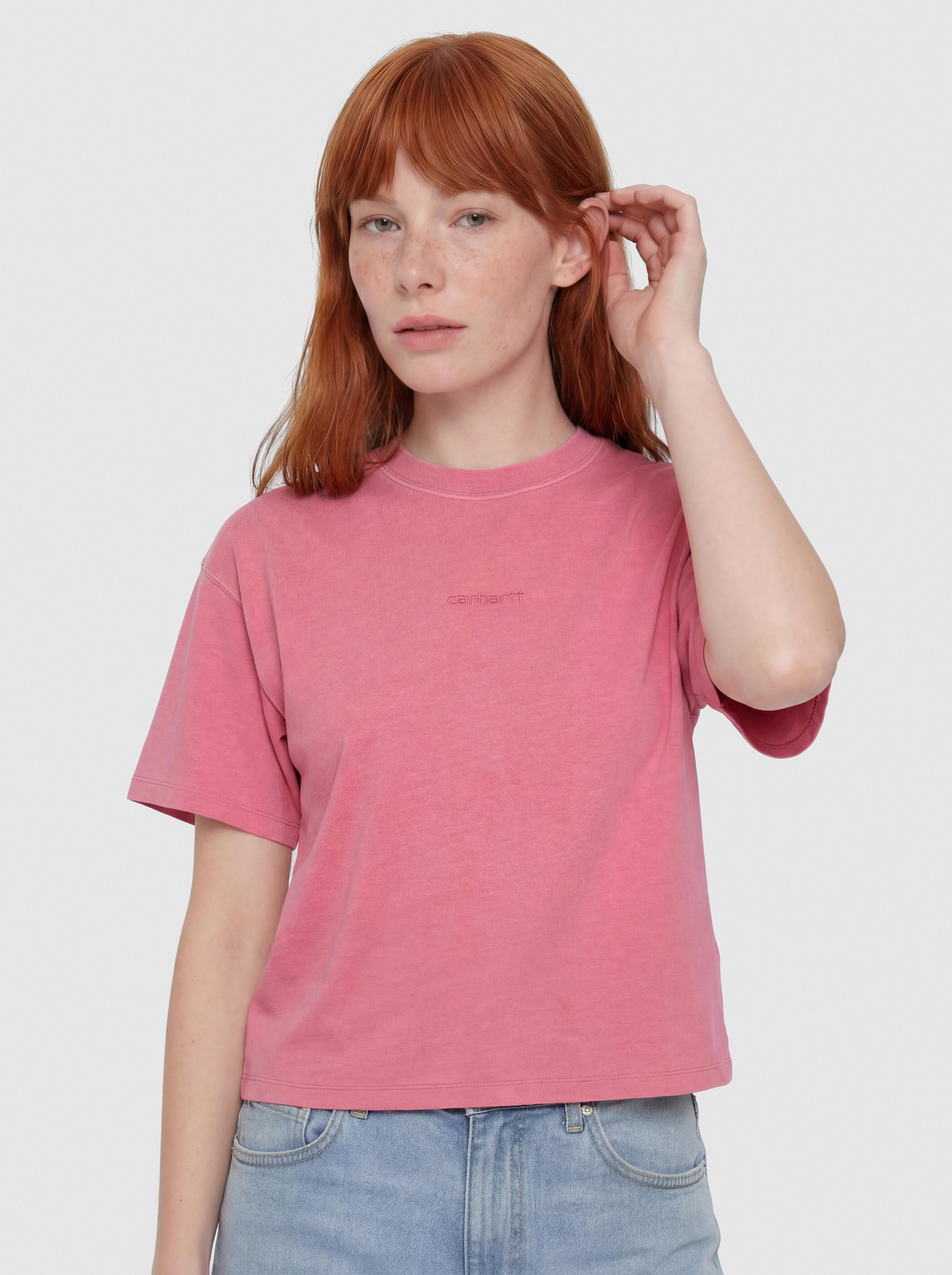 Тениска Carhartt WIP Benton Wmn (primrose)