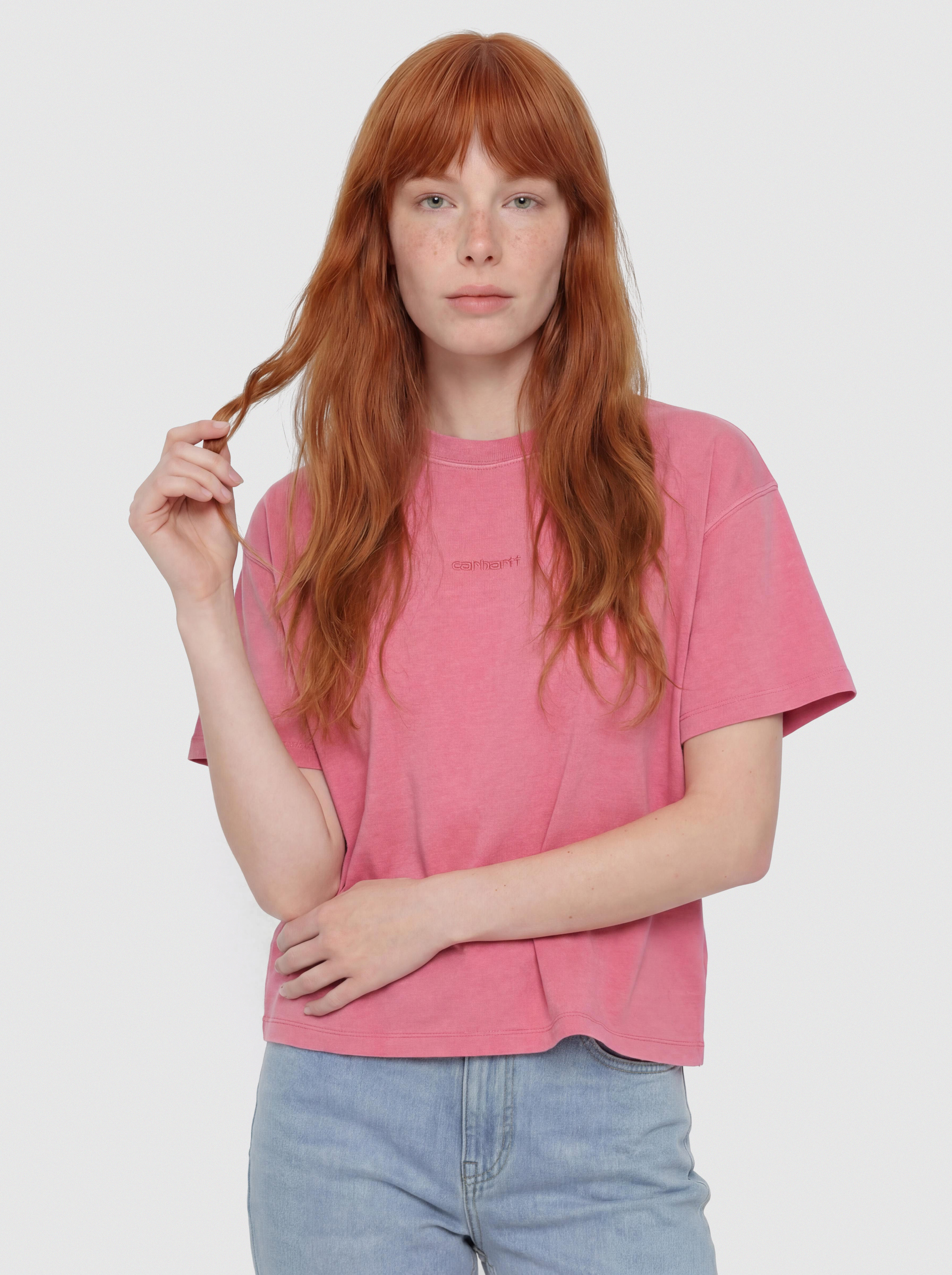 Тениска Carhartt WIP Benton Wmn (primrose)