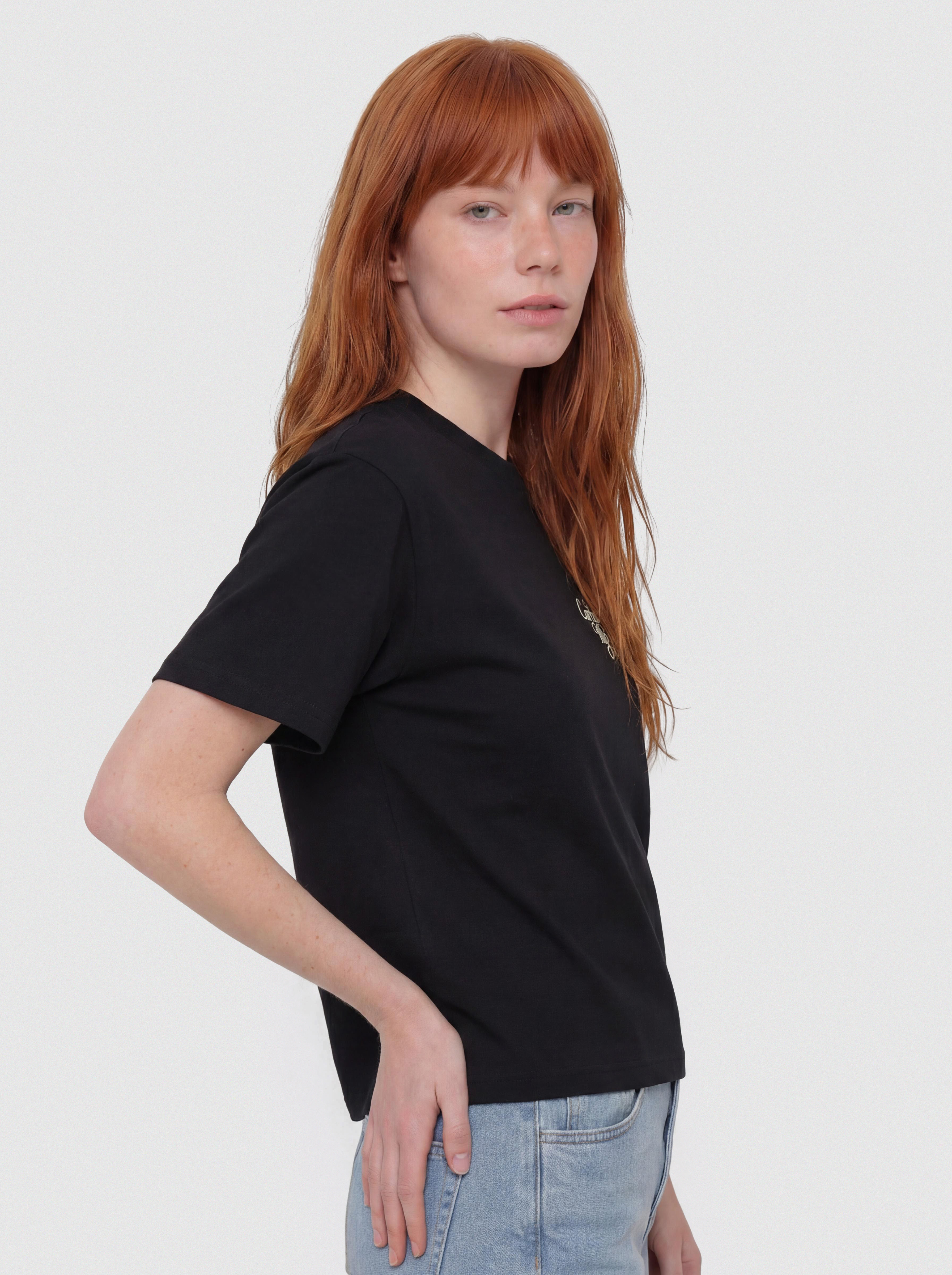 Тениска Carhartt WIP Vestige Wmn (black)