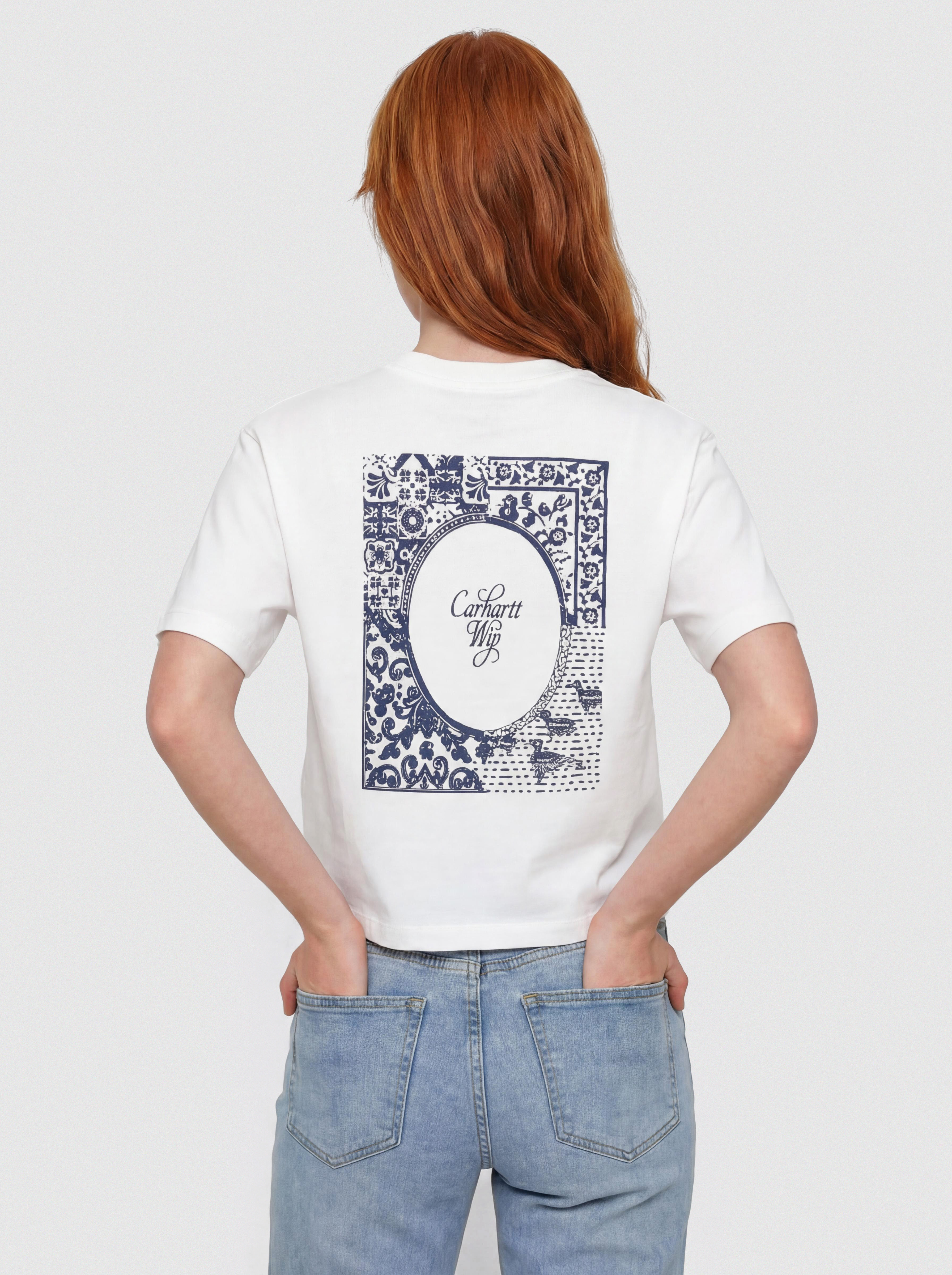 Тениска Carhartt WIP Vestige Wmn (white)