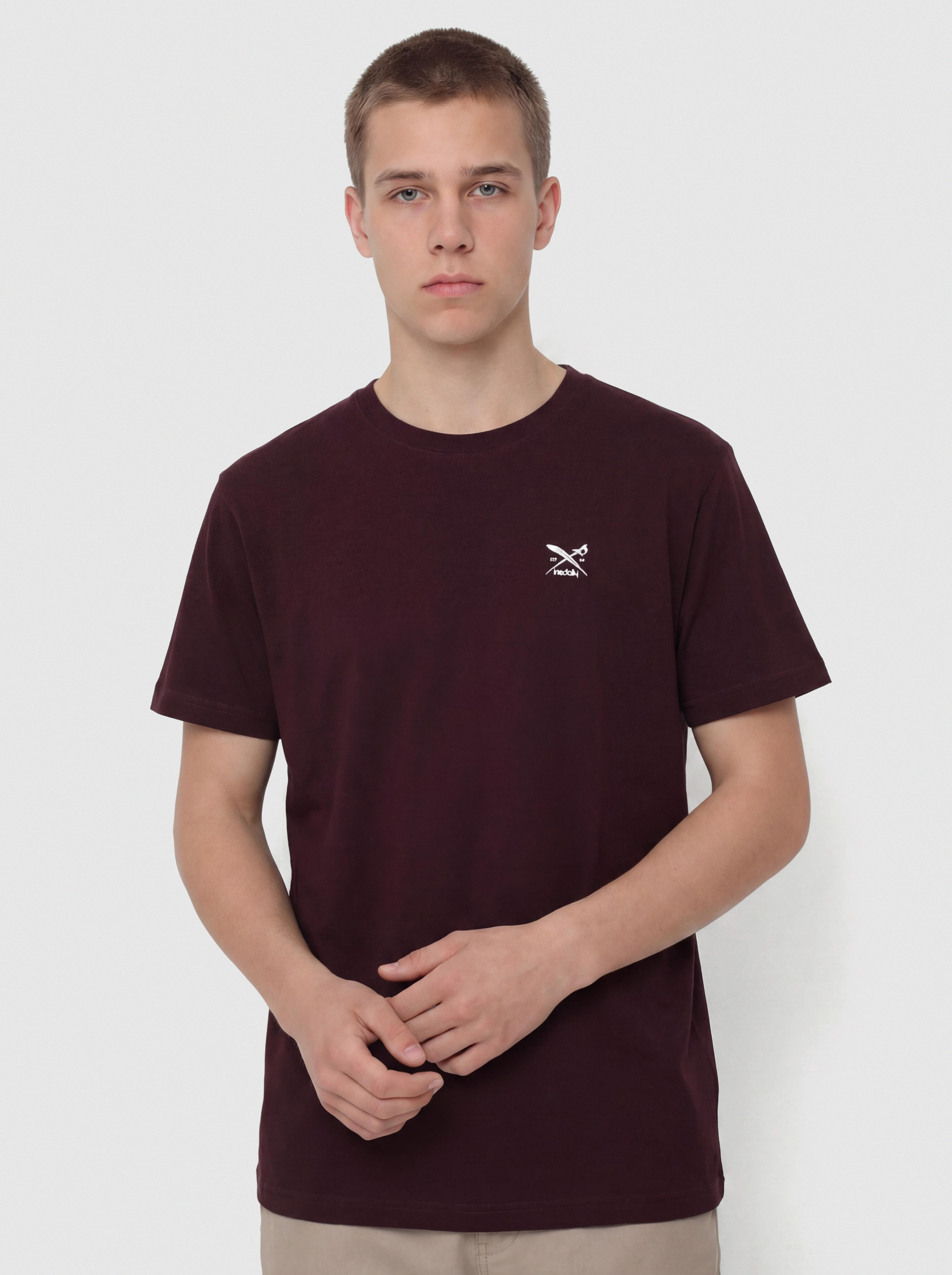 Тениска Iriedaily Chestflag (aubergine)