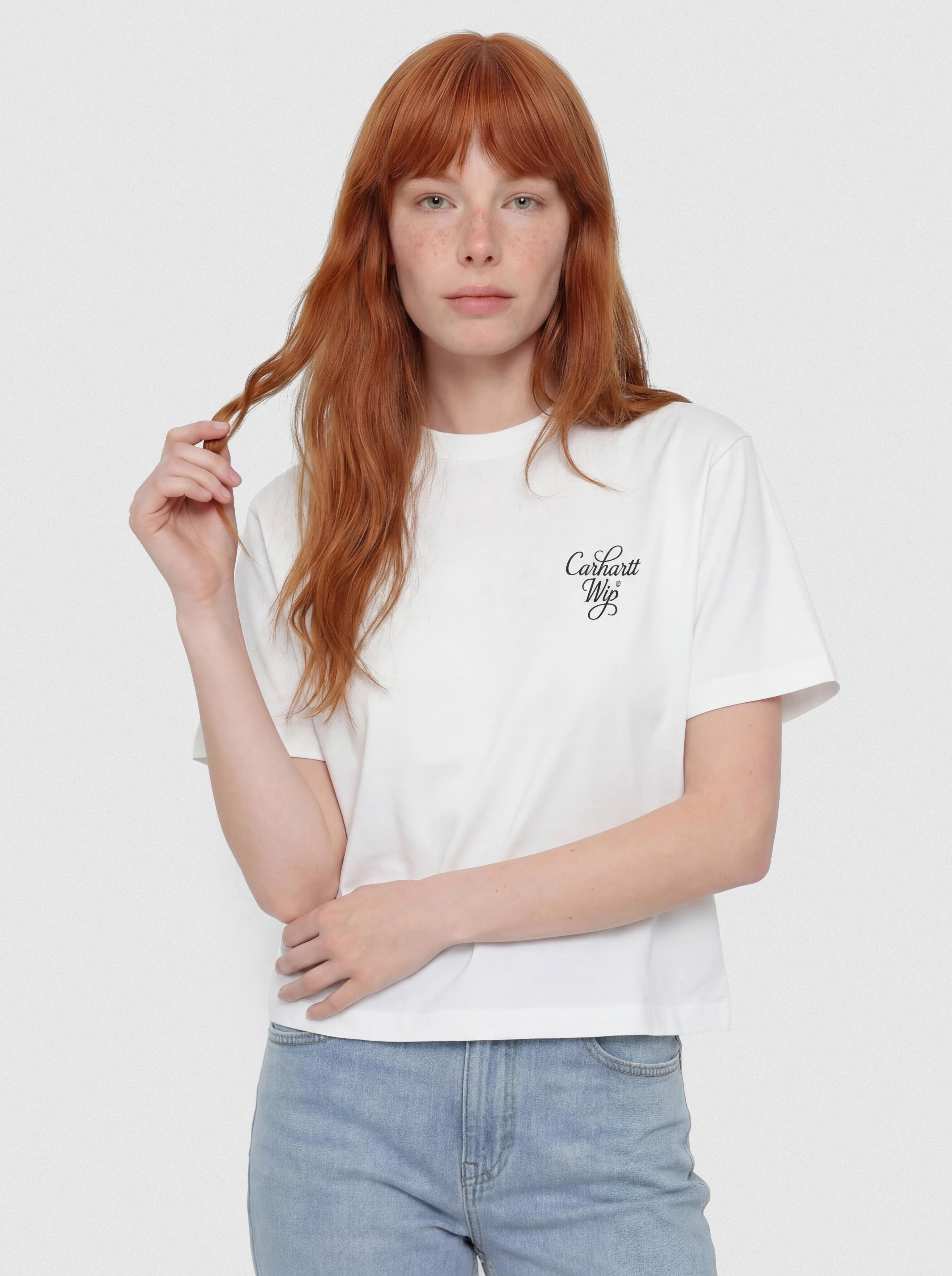 Тениска Carhartt WIP Vestige Wmn (white)