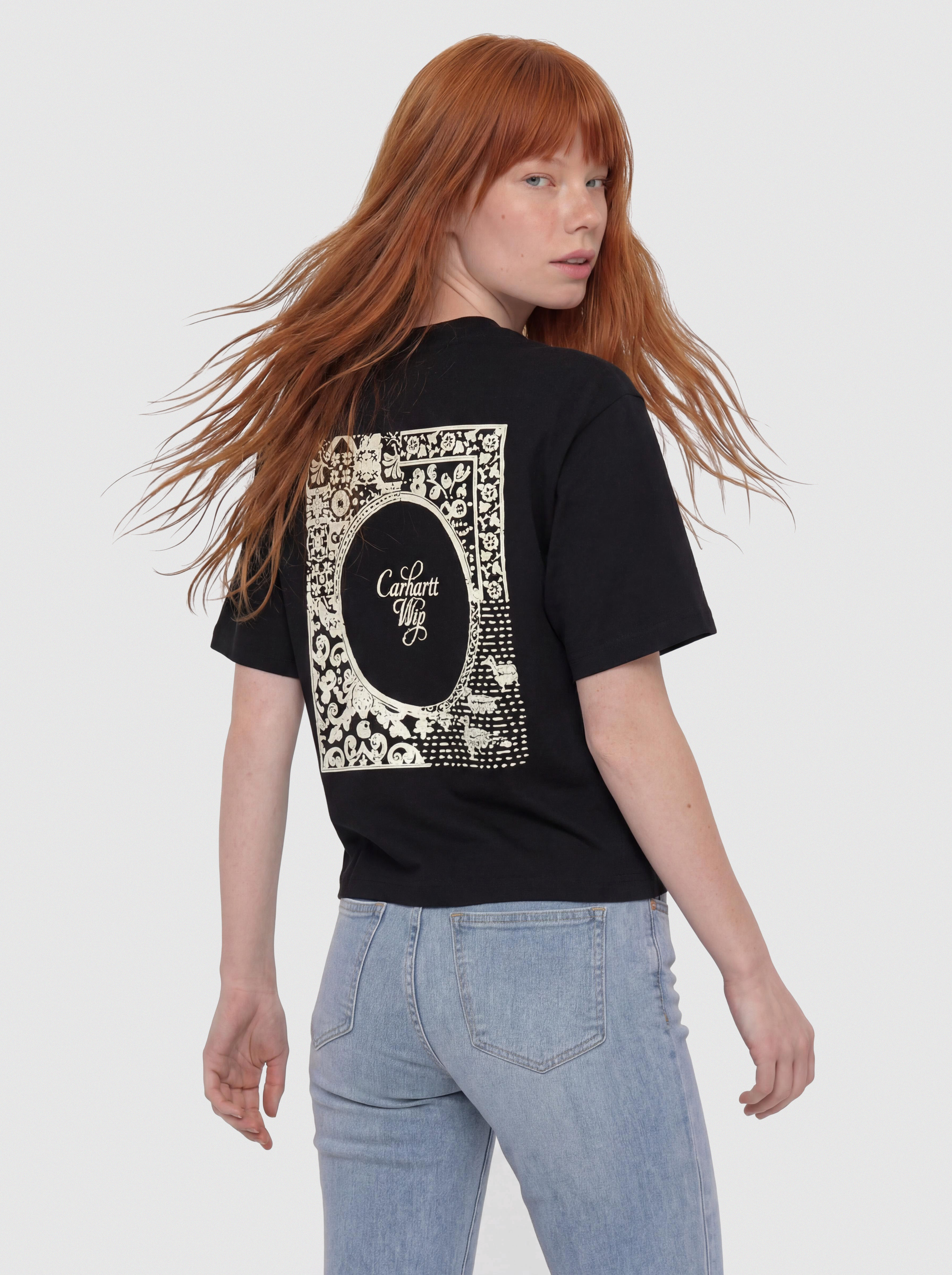 Тениска Carhartt WIP Vestige Wmn (black)