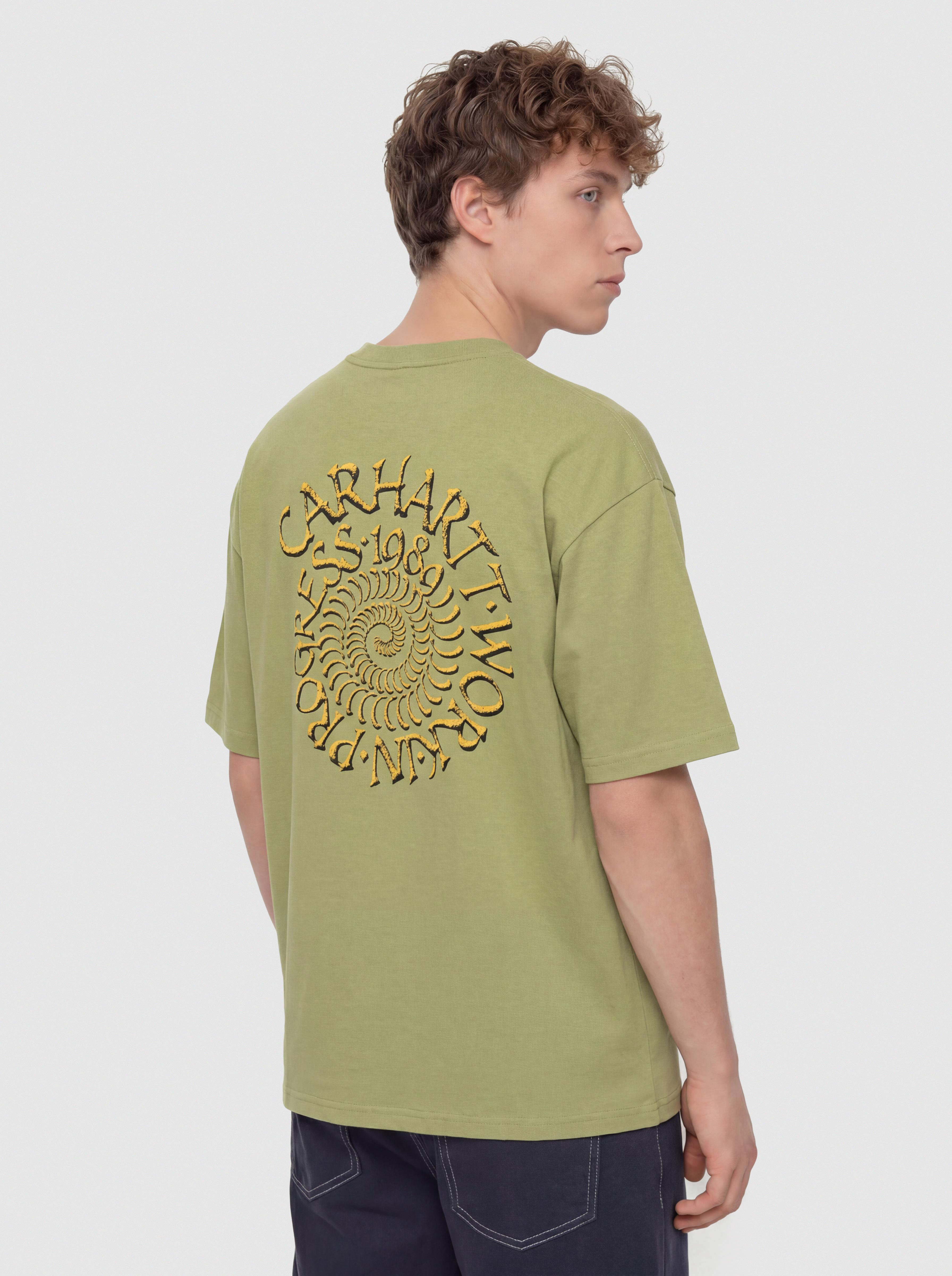 Тениска Carhartt WIP Spirals (gentle green)