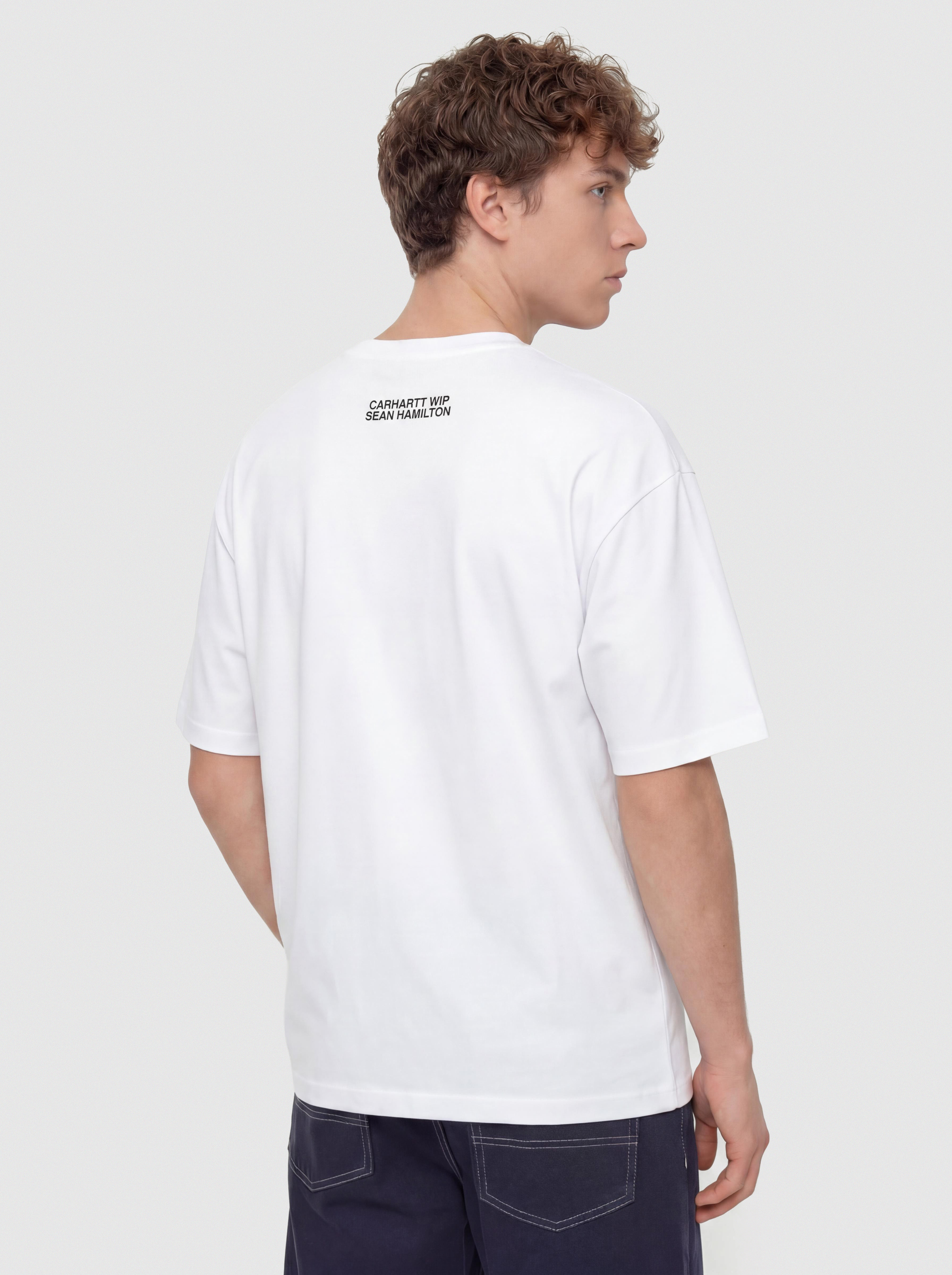 Тениска Carhartt WIP Sean Hamilton 02 (white)