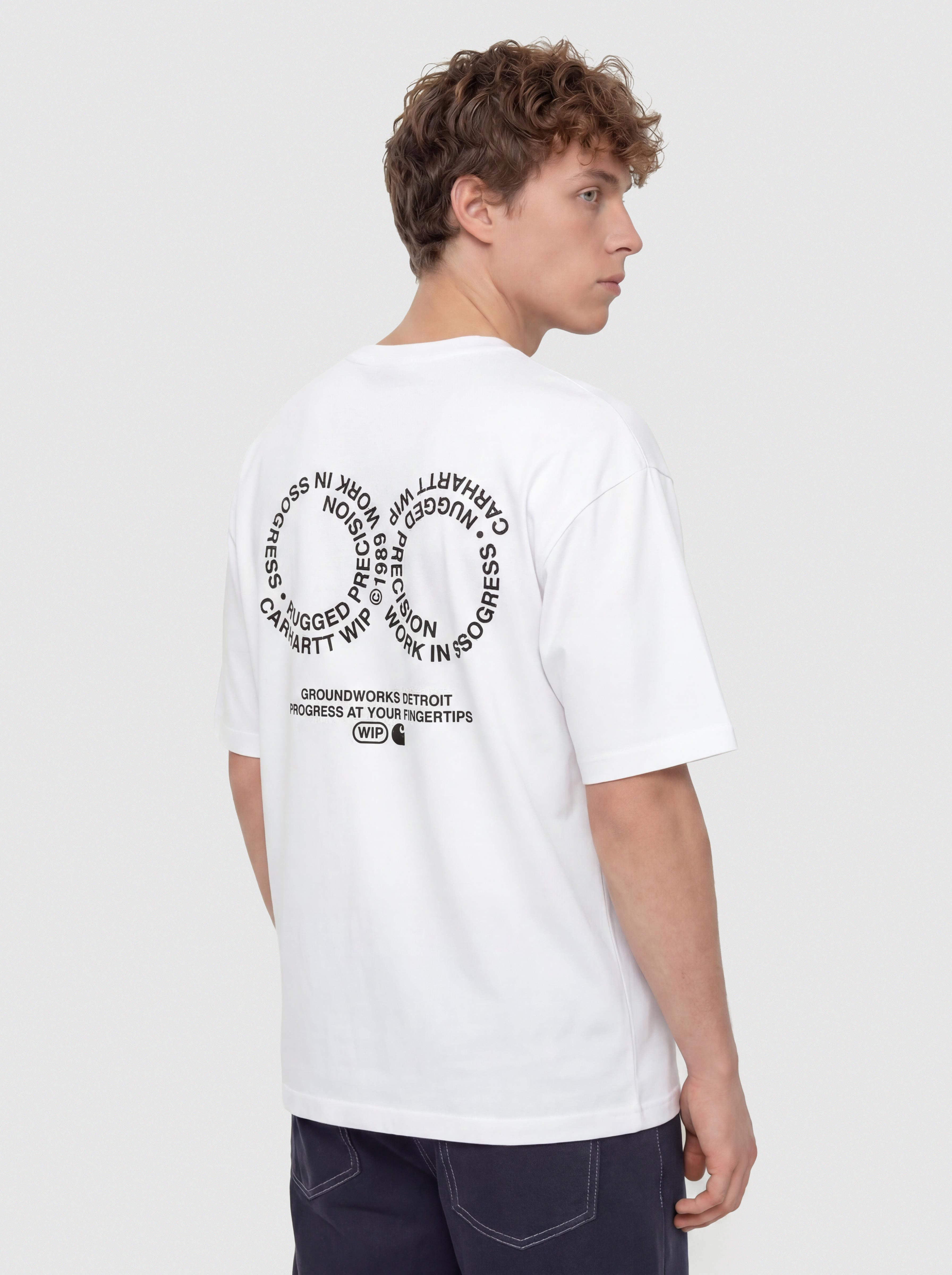 Тениска Carhartt WIP Rotation (white/black)