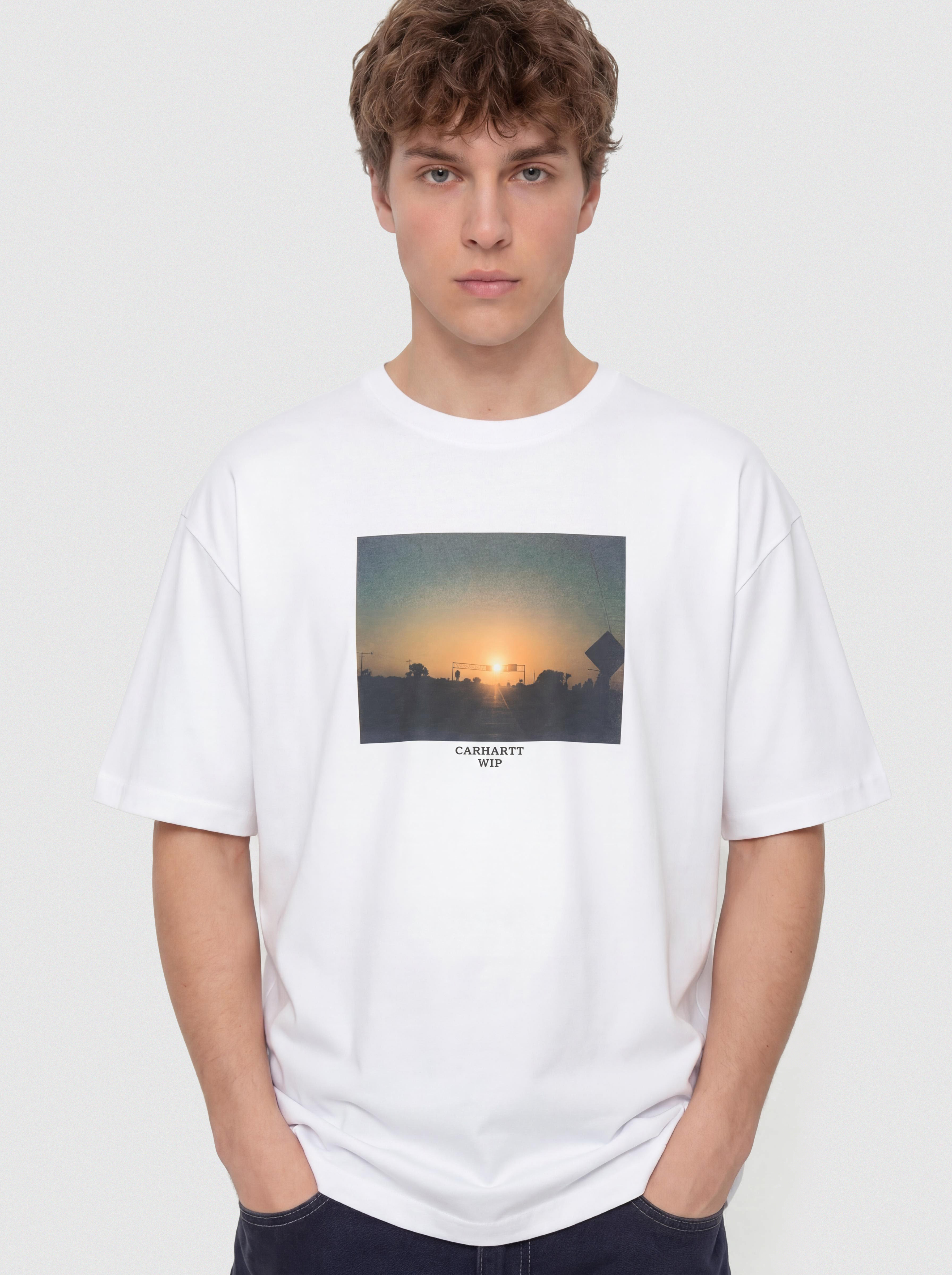 Тениска Carhartt WIP Warm Views (white)