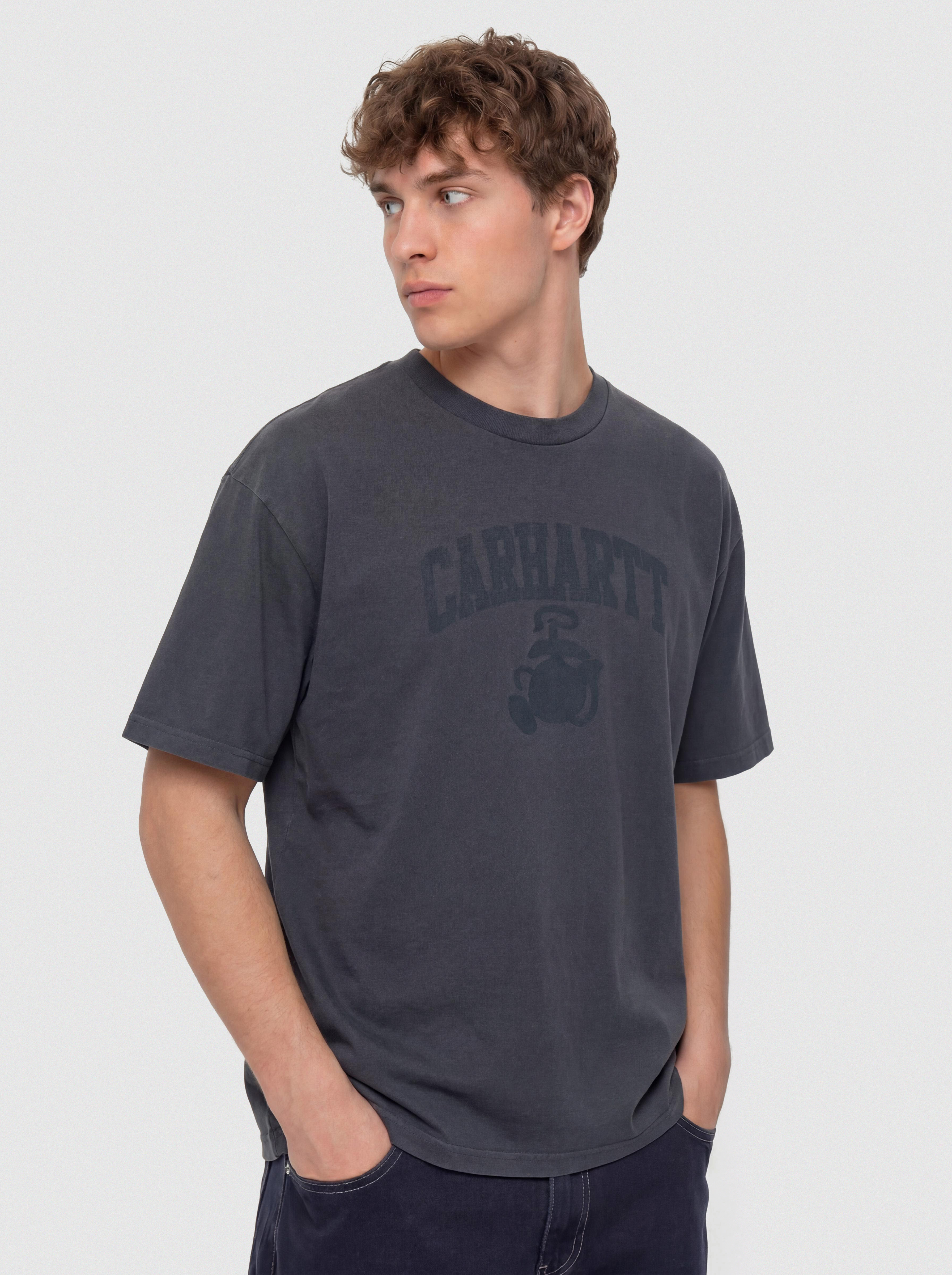 Тениска Carhartt WIP Faded Pond Corps (deep night)