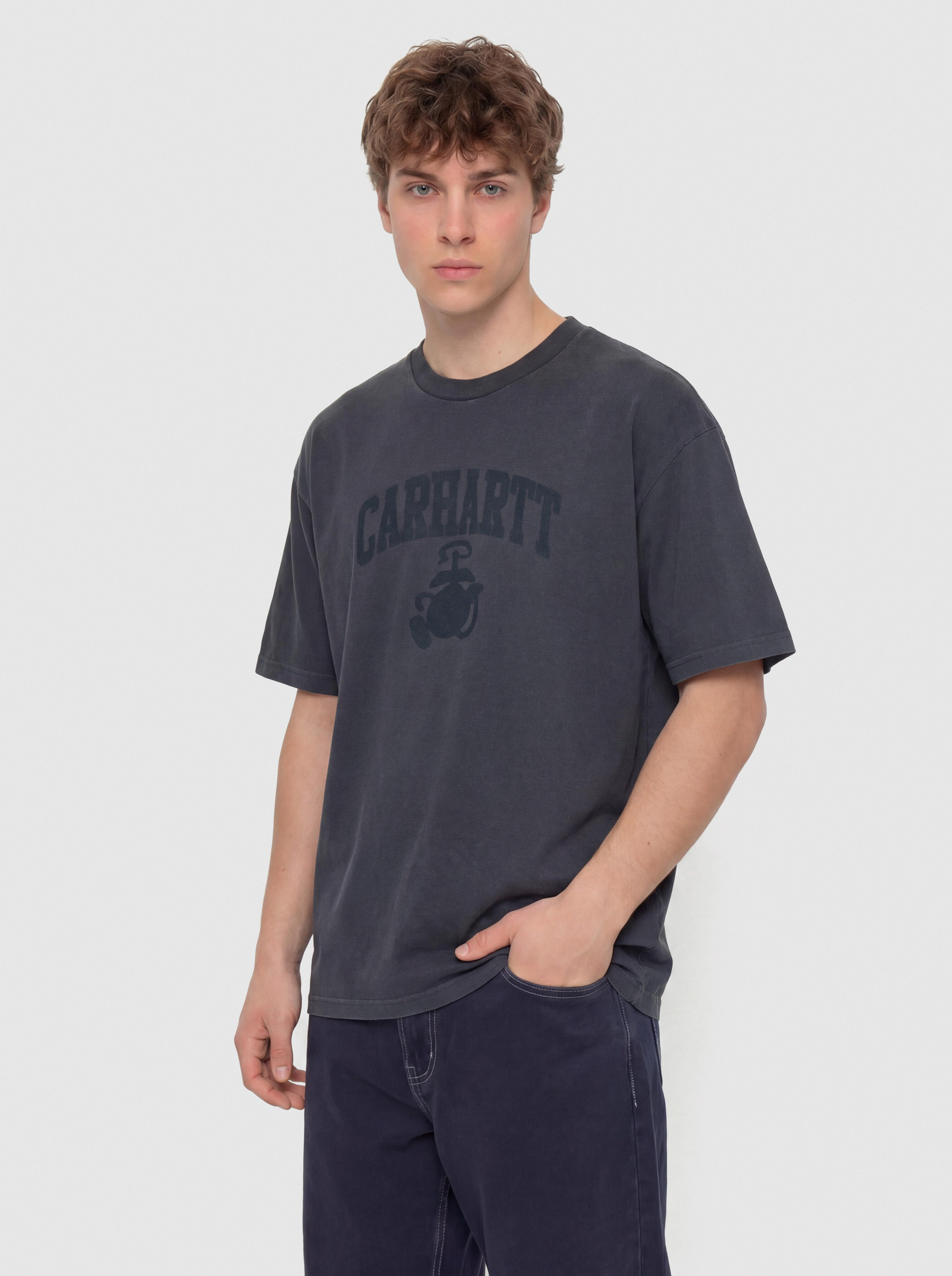 Тениска Carhartt WIP Faded Pond Corps (deep night)